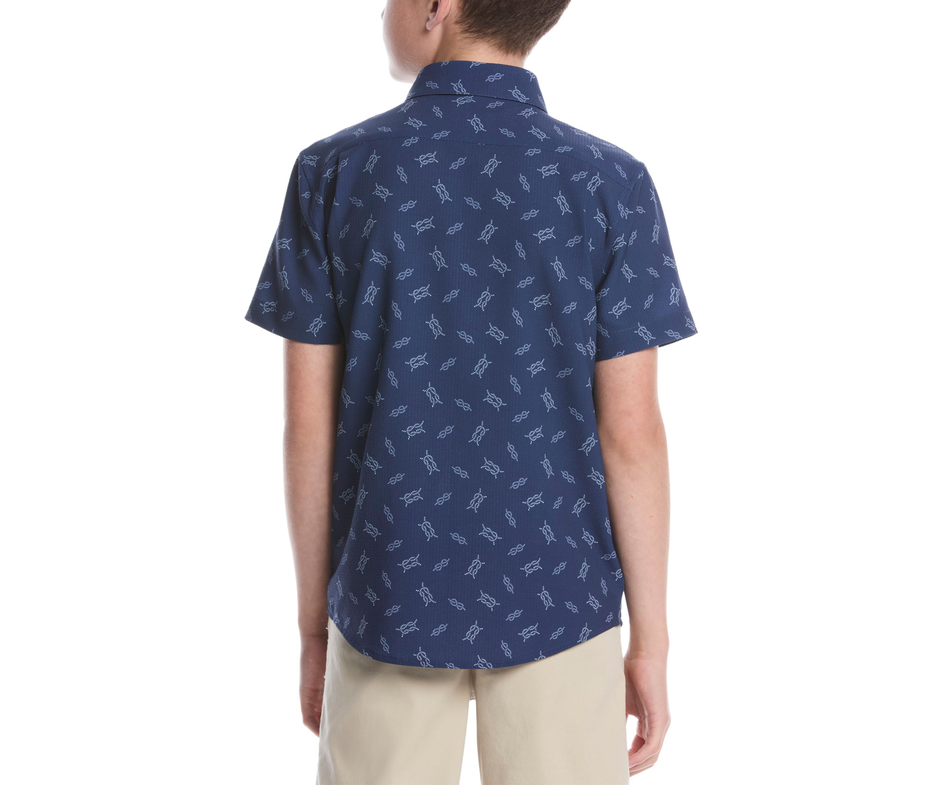 Boys 8-20 Nautical Knots Woven Shirt 