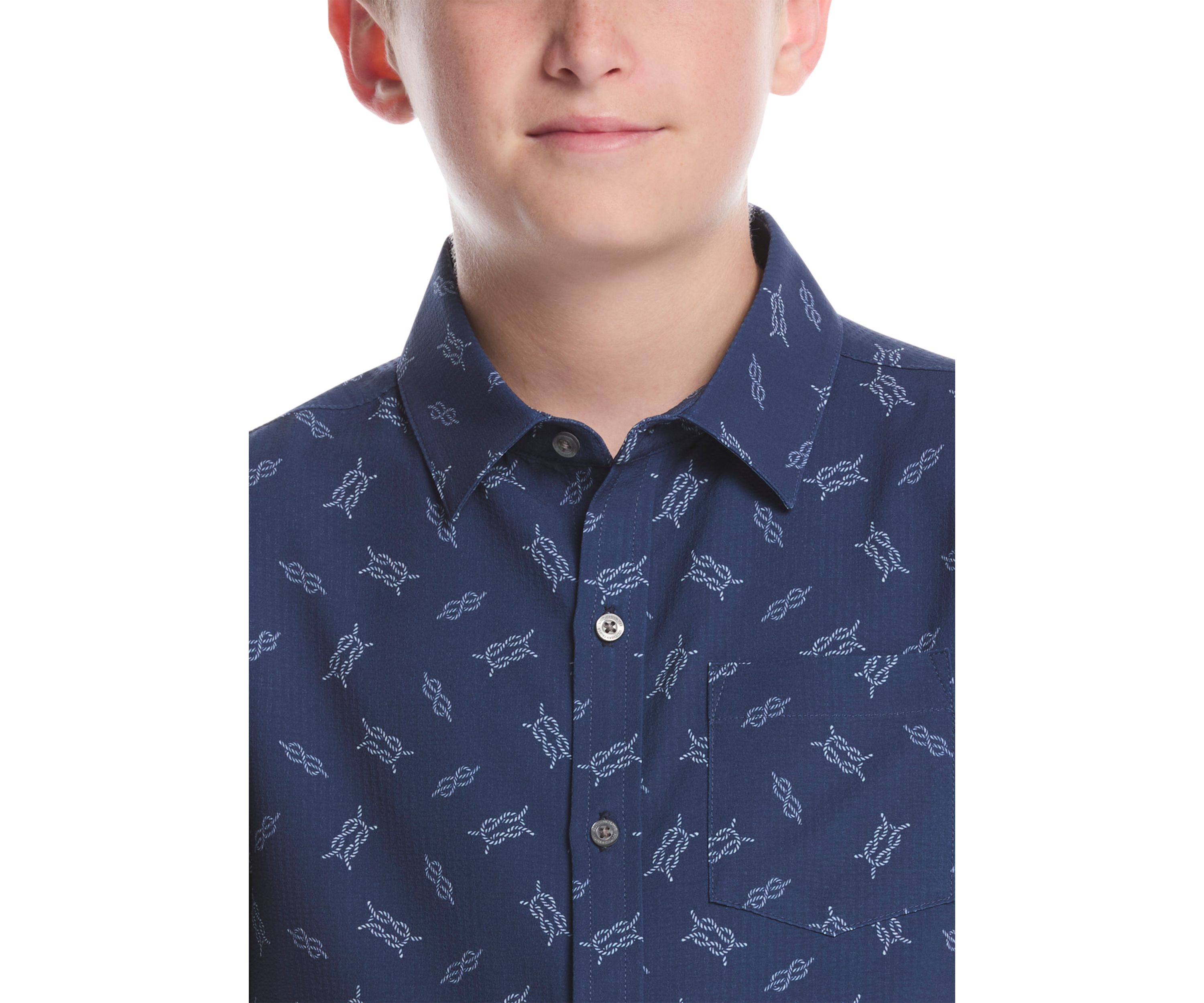 Boys 8-20 Nautical Knots Woven Shirt 