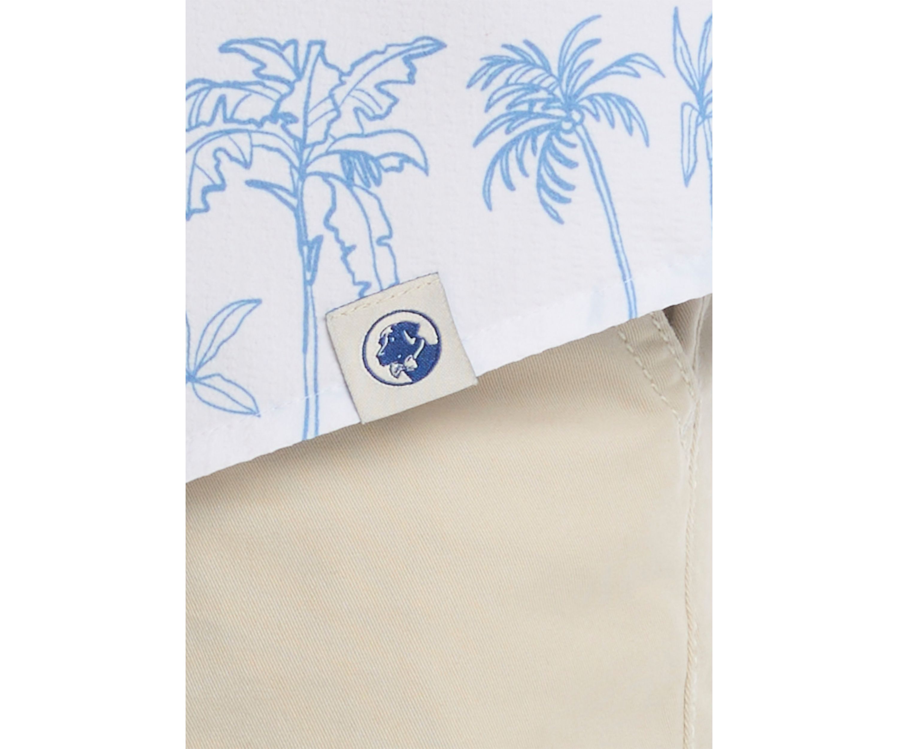 Boys 8-20 Printed Palm Woven Shirt 
