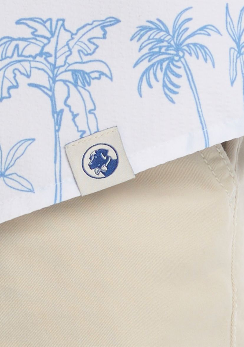 Boys 8-20 Printed Palm Woven Shirt 