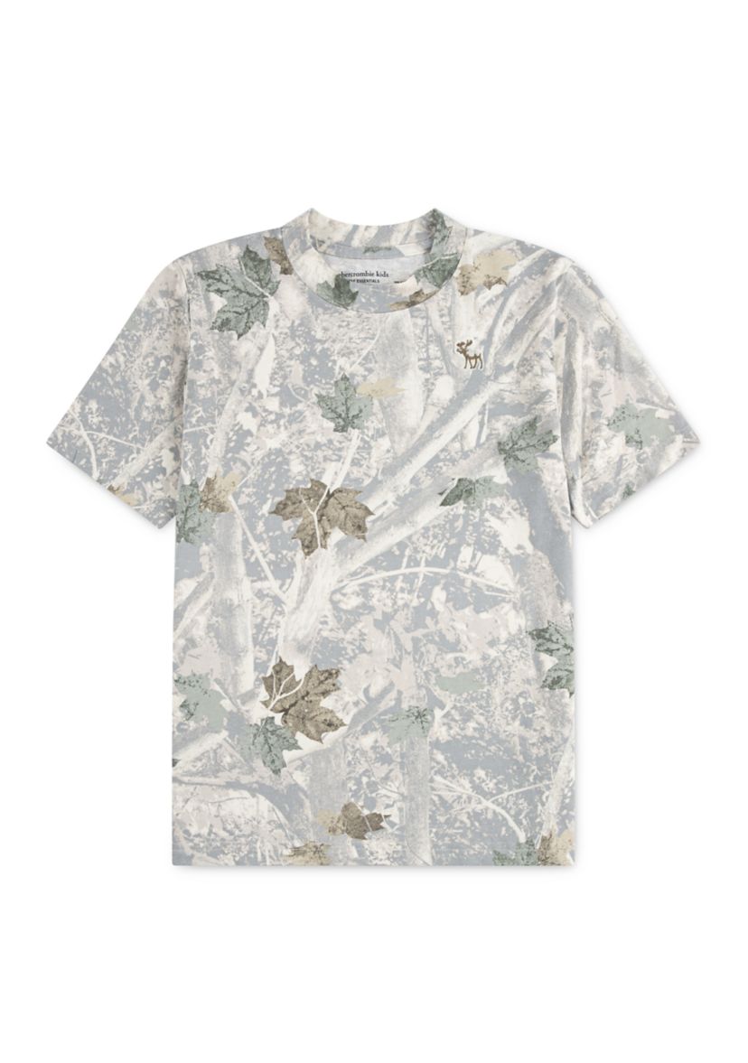 short sleeve camo print t-shirt 