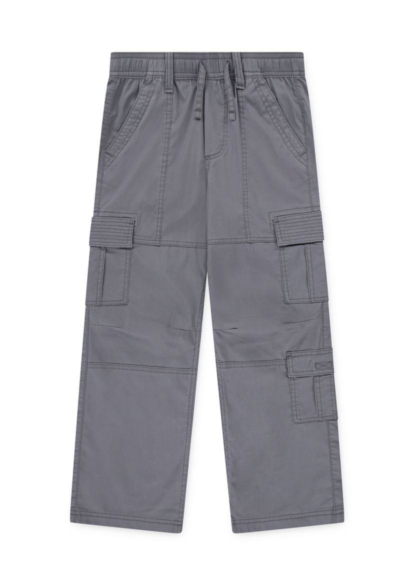 Boys 8-20 Baggy Cargo Rumpled Planweave Pants