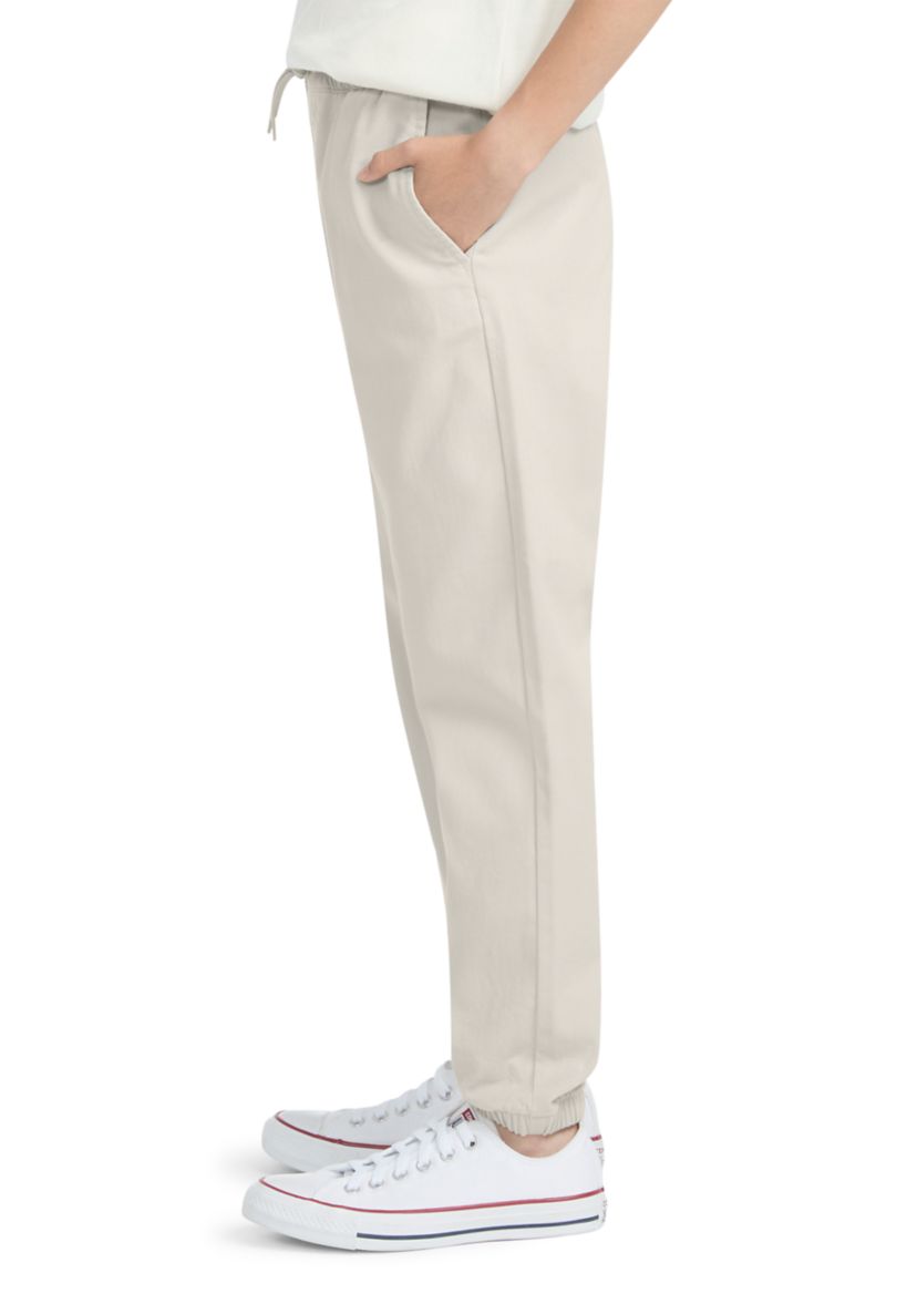 slim twill joggers