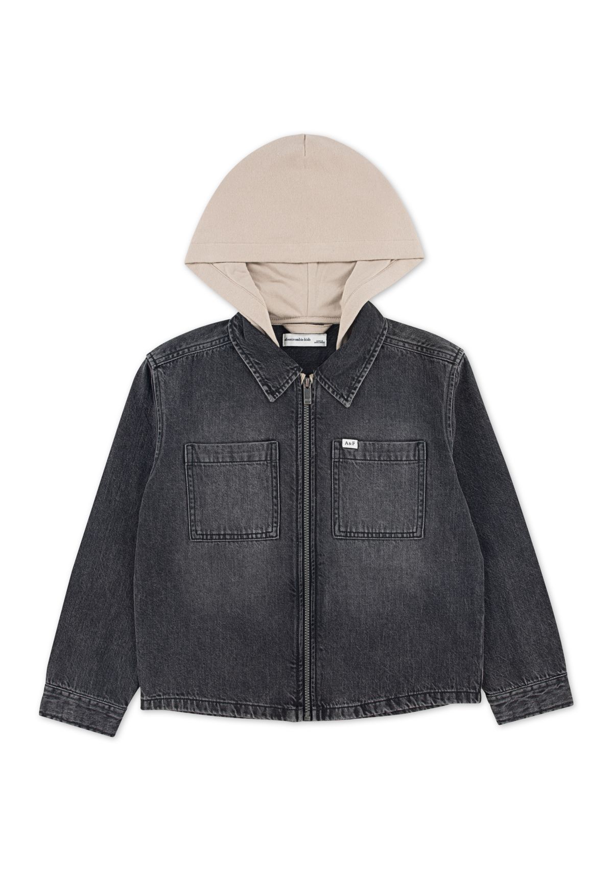 denim jacket with hood
