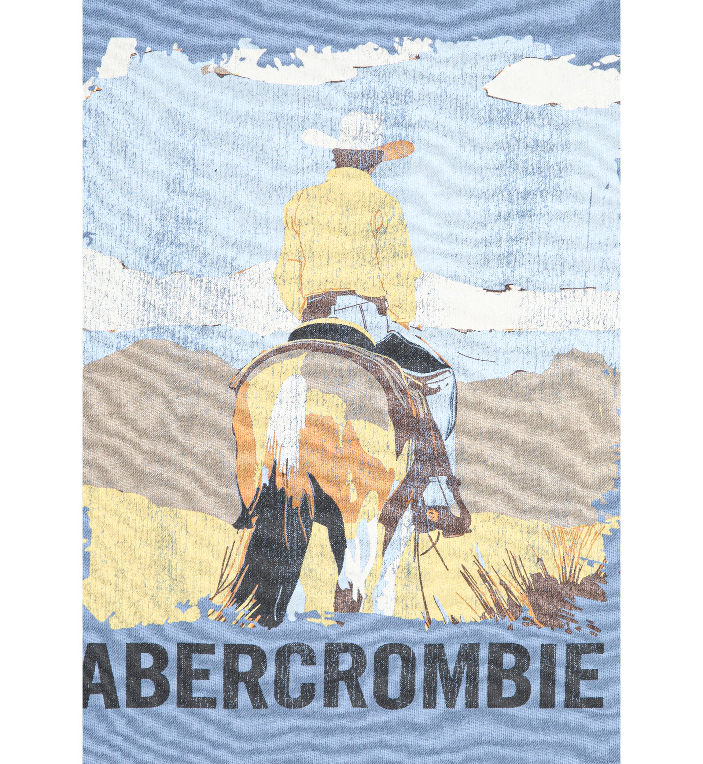 short sleeve cowboy graphic t-shirt 