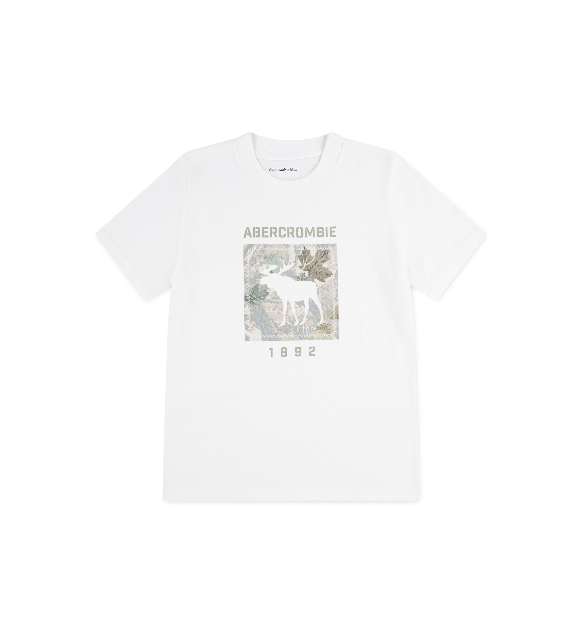 moose camo short sleeve graphic t-shirt