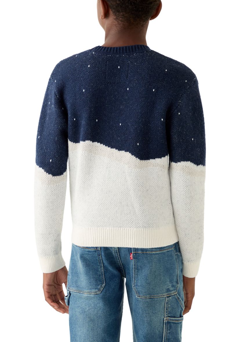 moose jacquard sweater