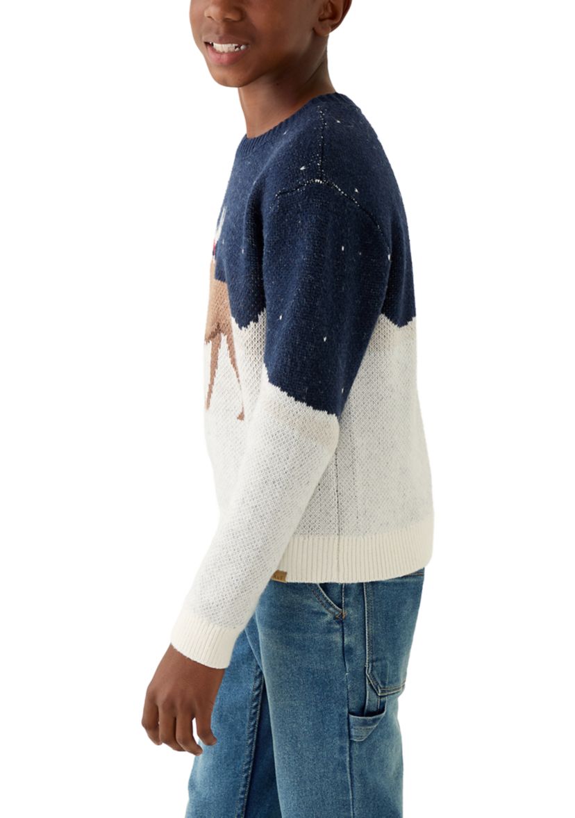 moose jacquard sweater