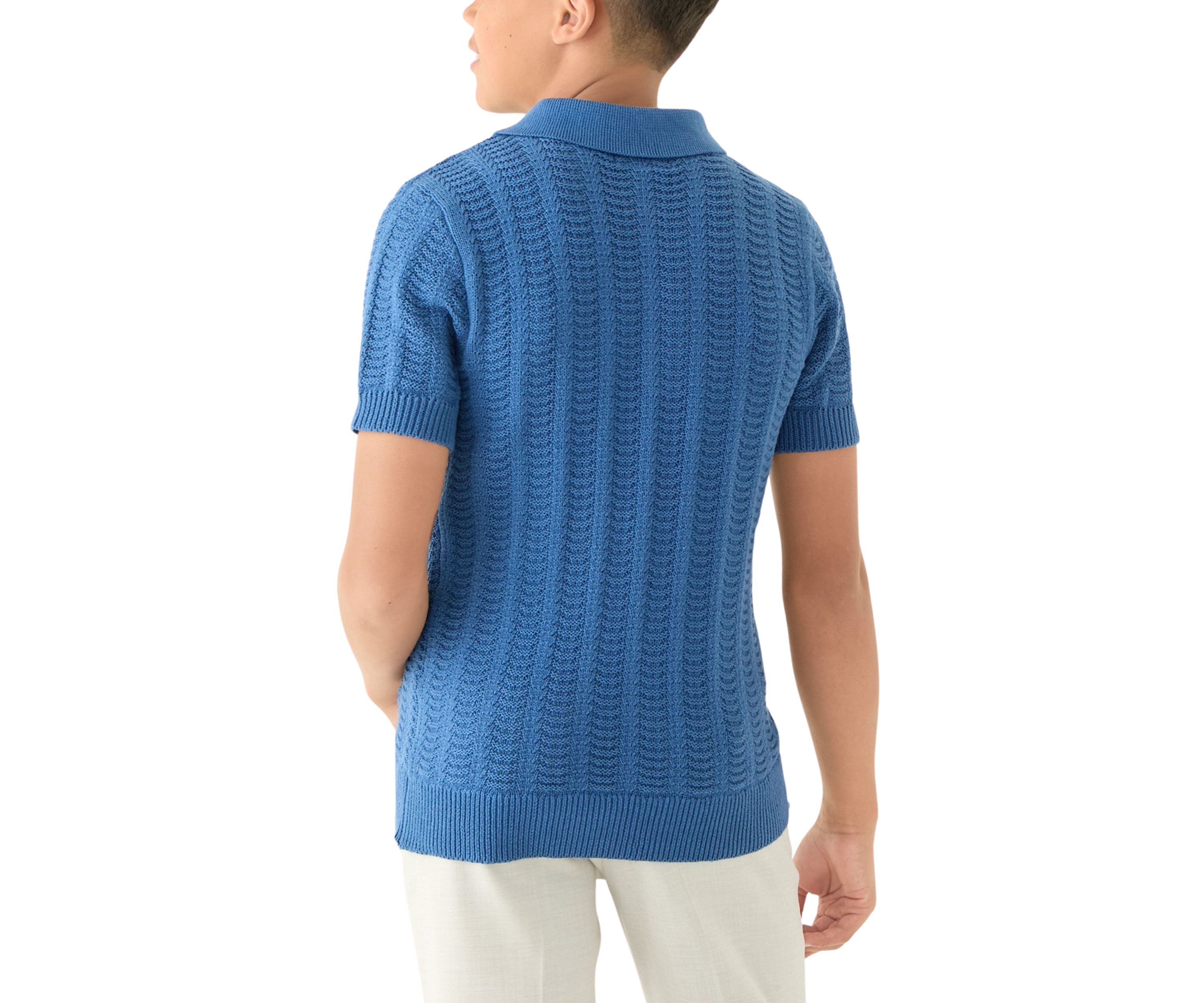 Boys 8-20 Sweater Knit Polo Shirt