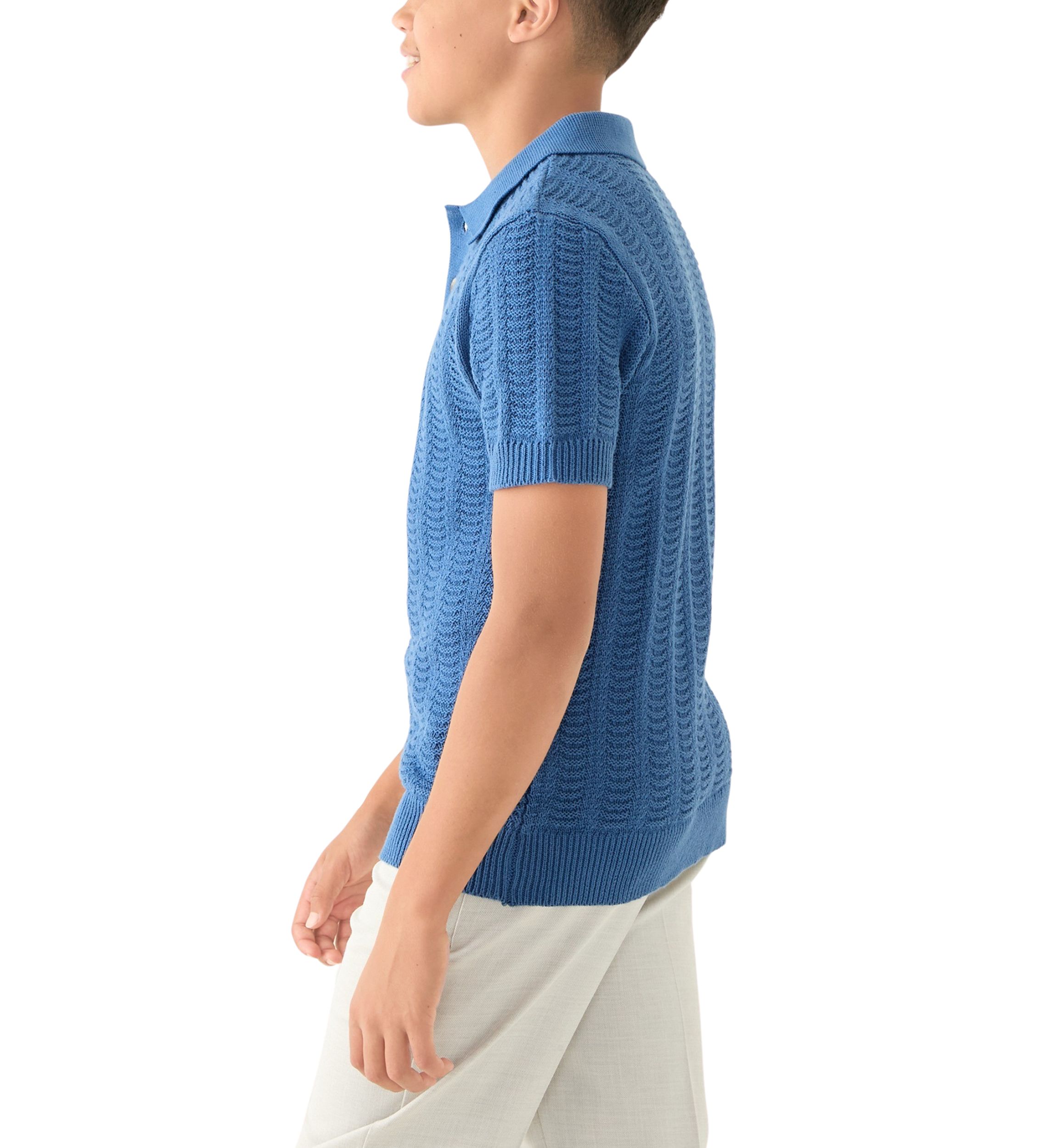 Boys 8-20 Sweater Knit Polo Shirt