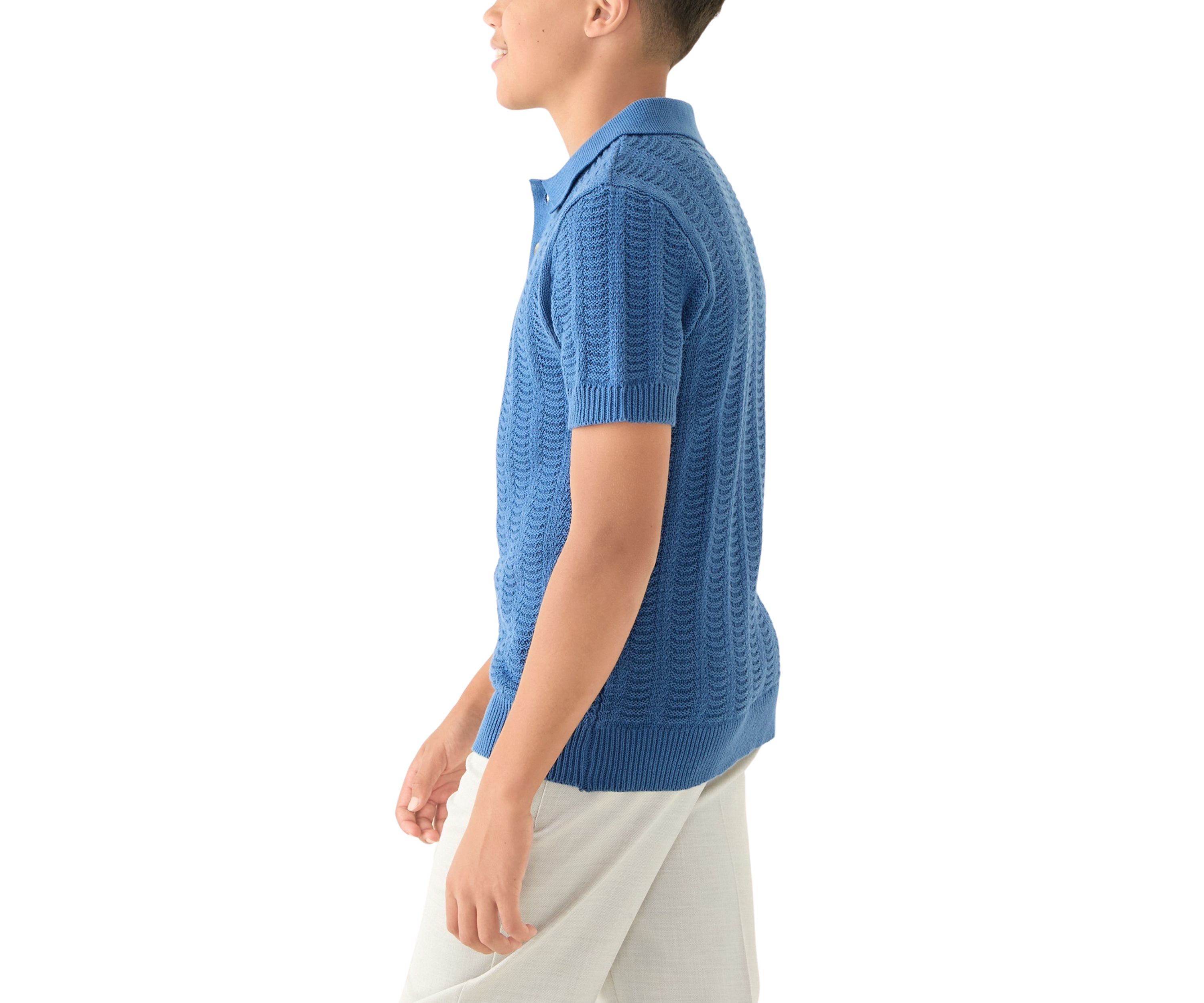 Boys 8-20 Sweater Knit Polo Shirt