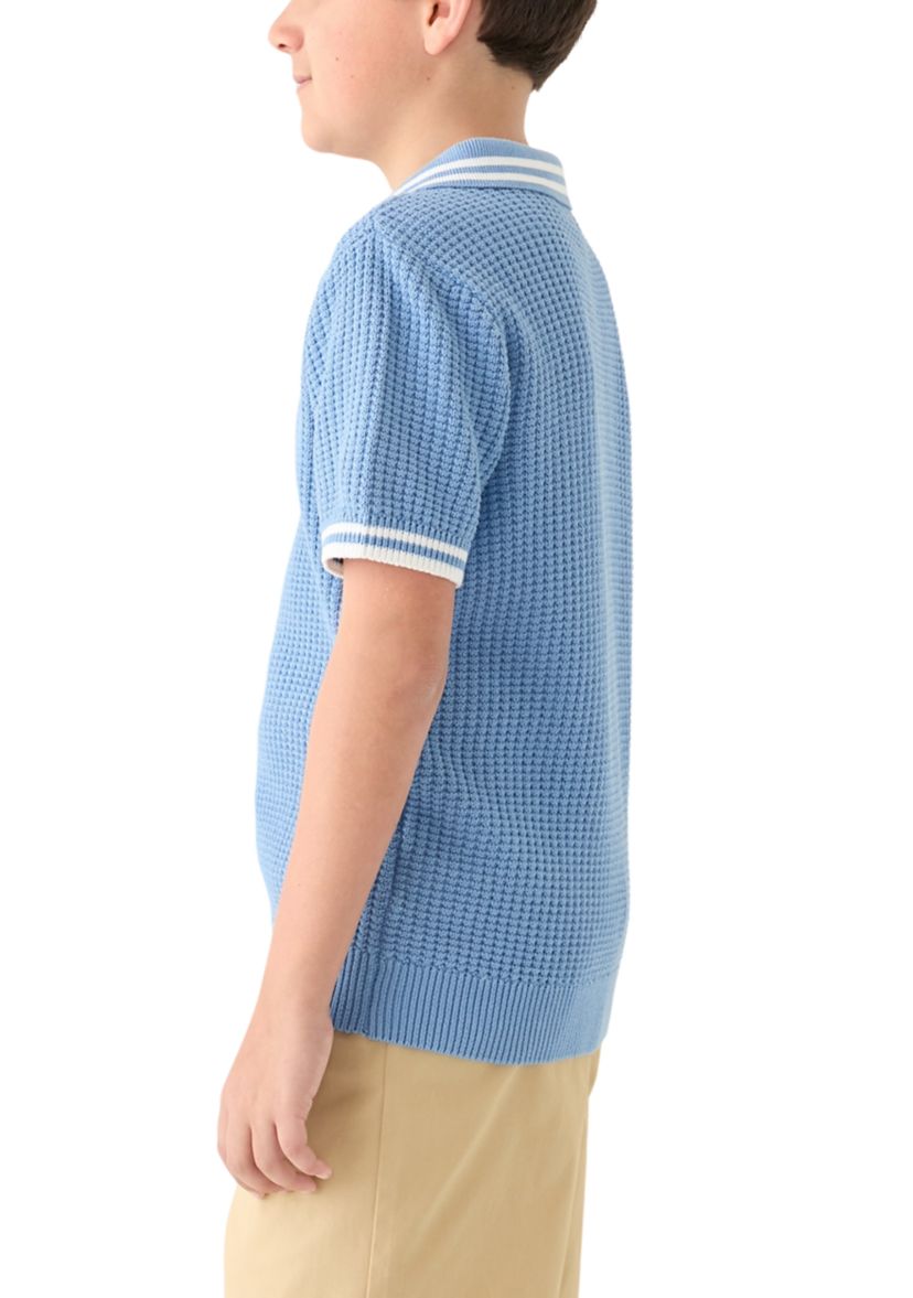 Boys 8-20 Sweater Knit Polo Shirt