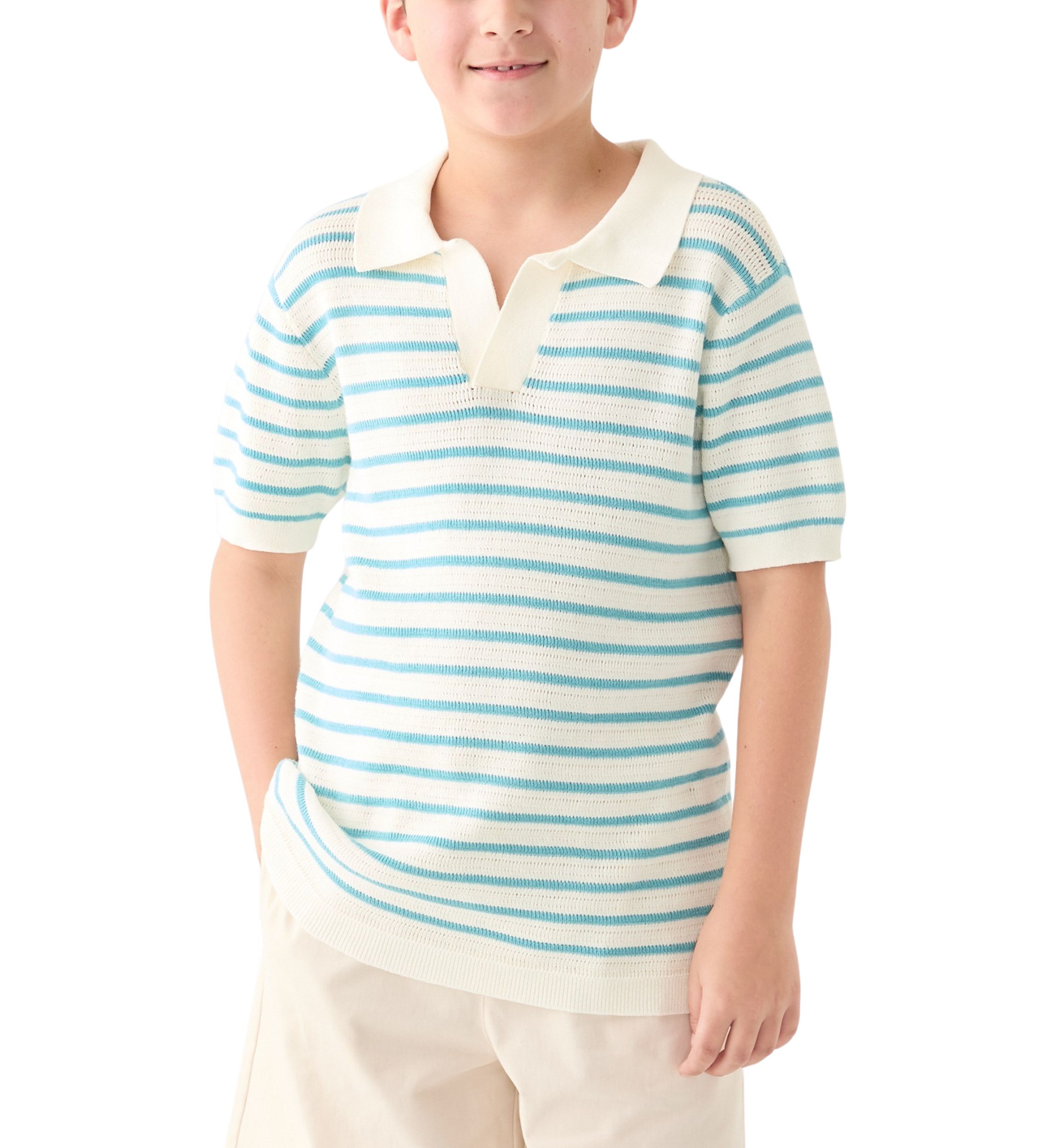 Boys 8-20 Sweater Knit Polo Shirt