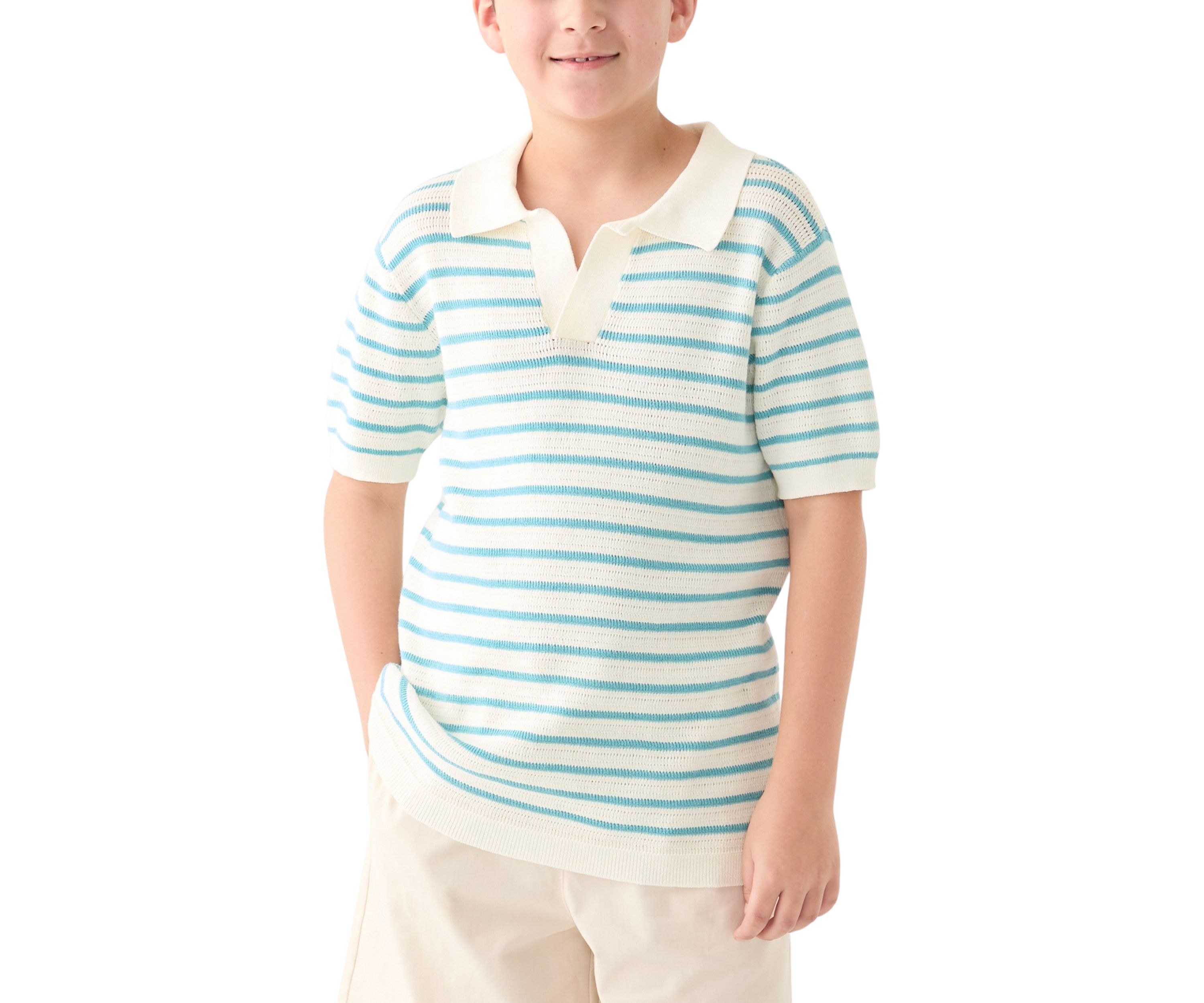Boys 8-20 Sweater Knit Polo Shirt
