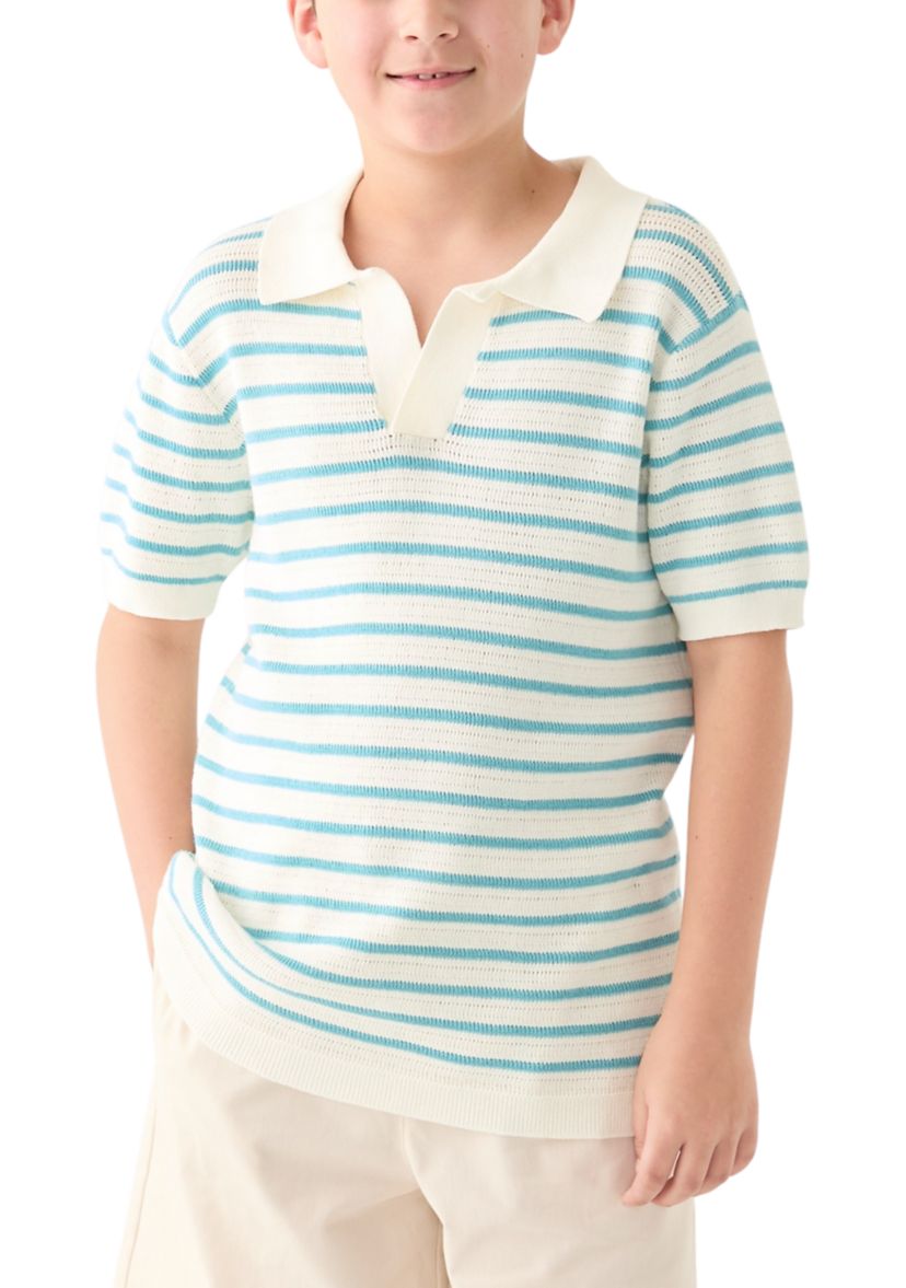 Boys 8-20 Sweater Knit Polo Shirt