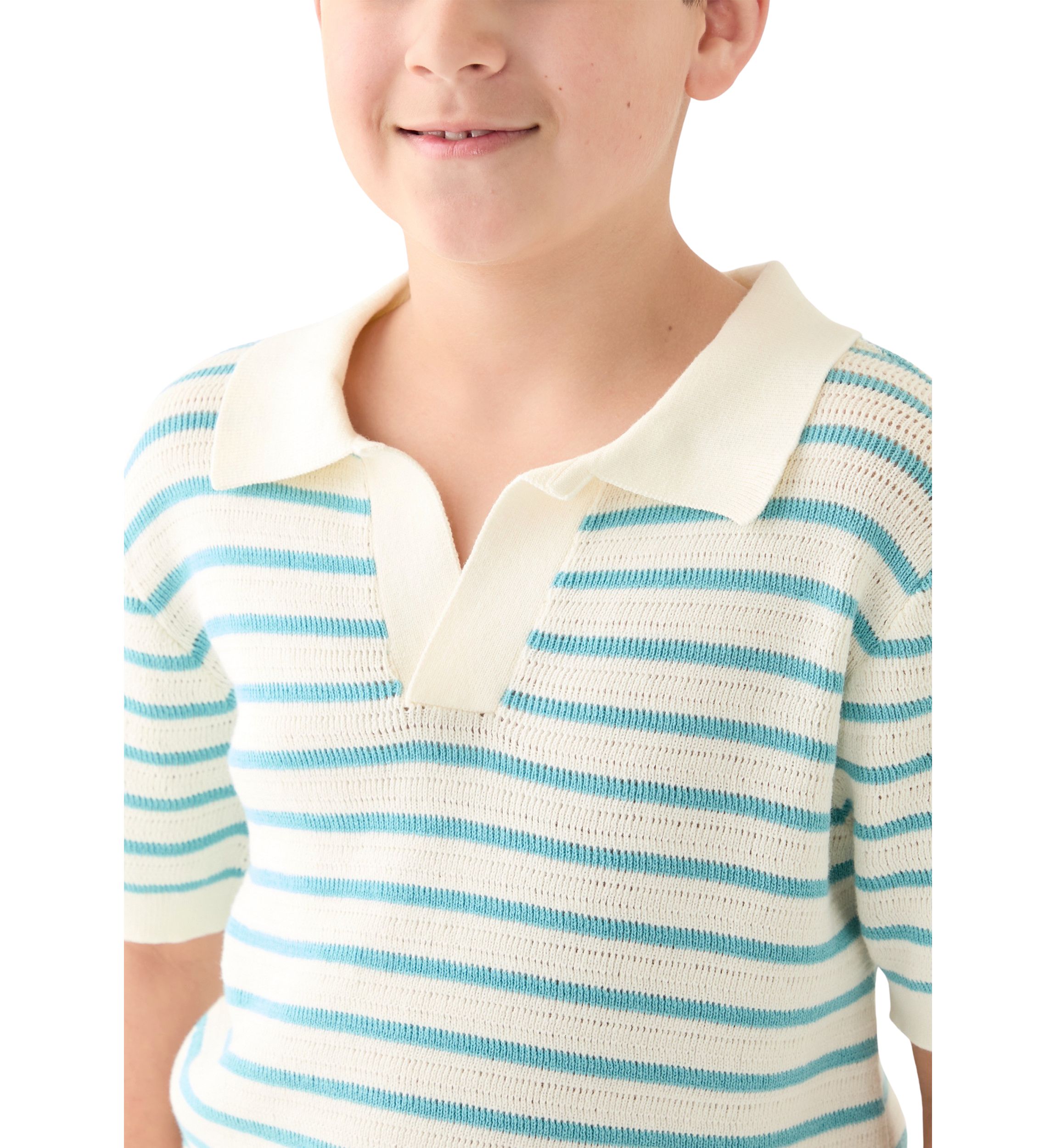 Boys 8-20 Sweater Knit Polo Shirt