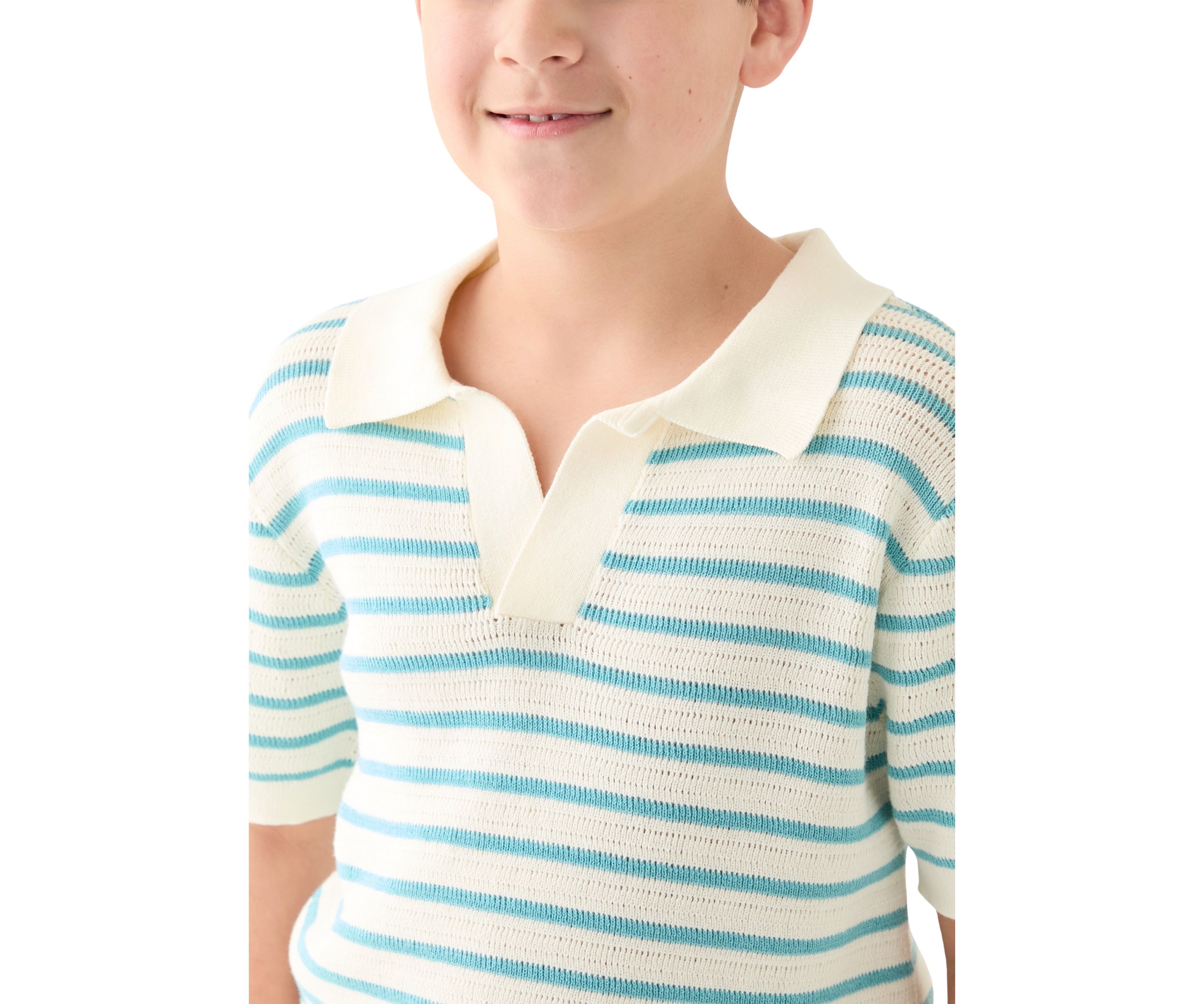 Boys 8-20 Sweater Knit Polo Shirt