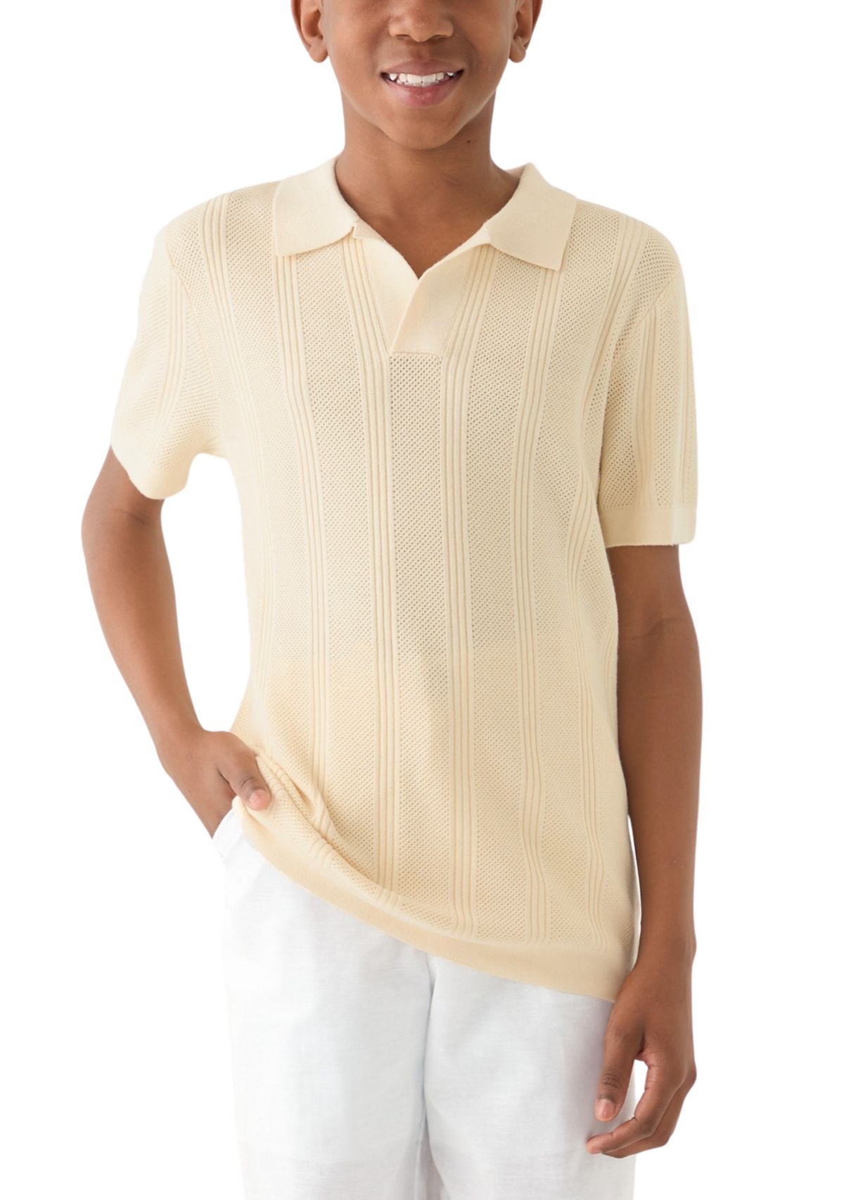 Boys 8-20 Sweater Knit Polo Shirt