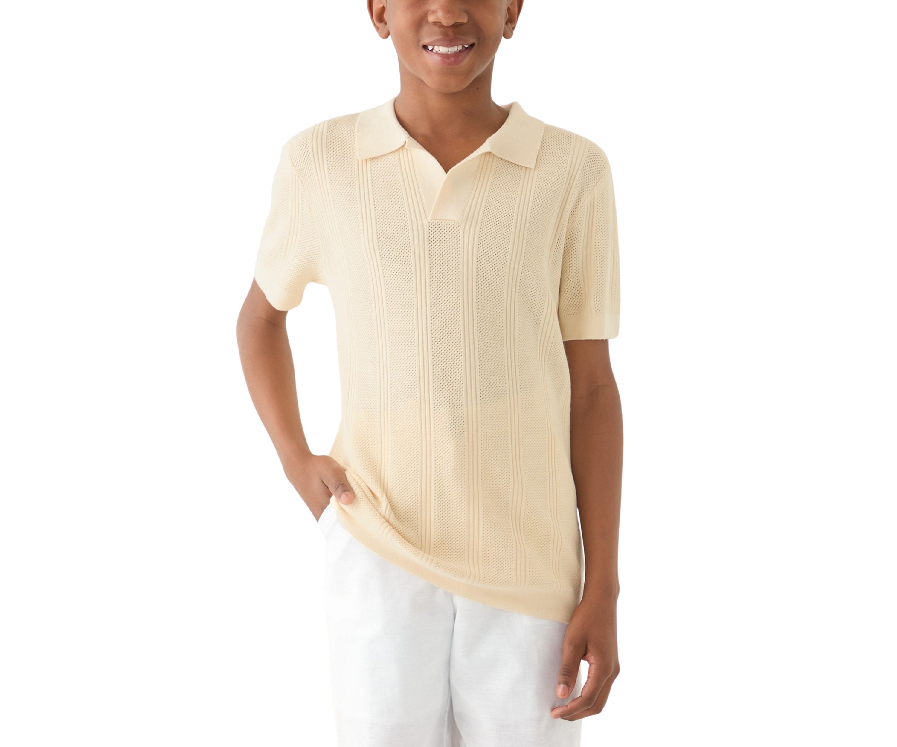 Boys 8-20 Sweater Knit Polo Shirt