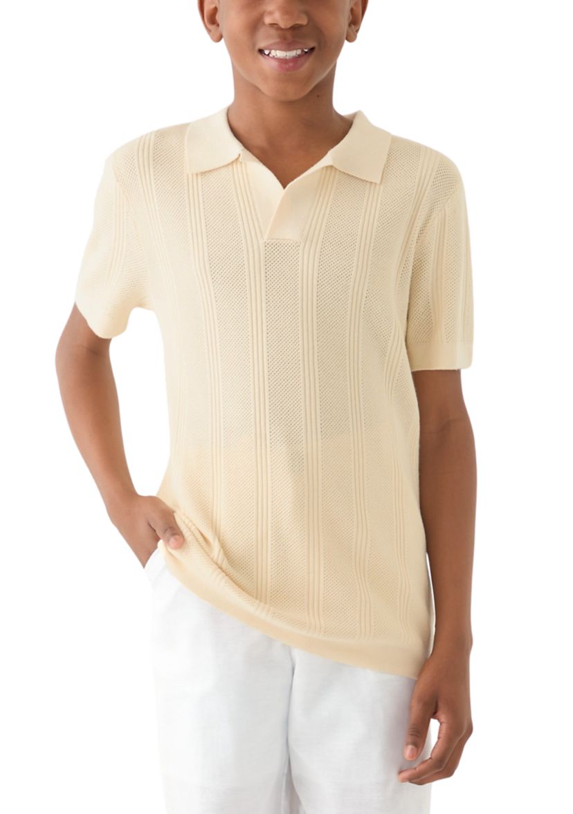 Boys 8-20 Sweater Knit Polo Shirt