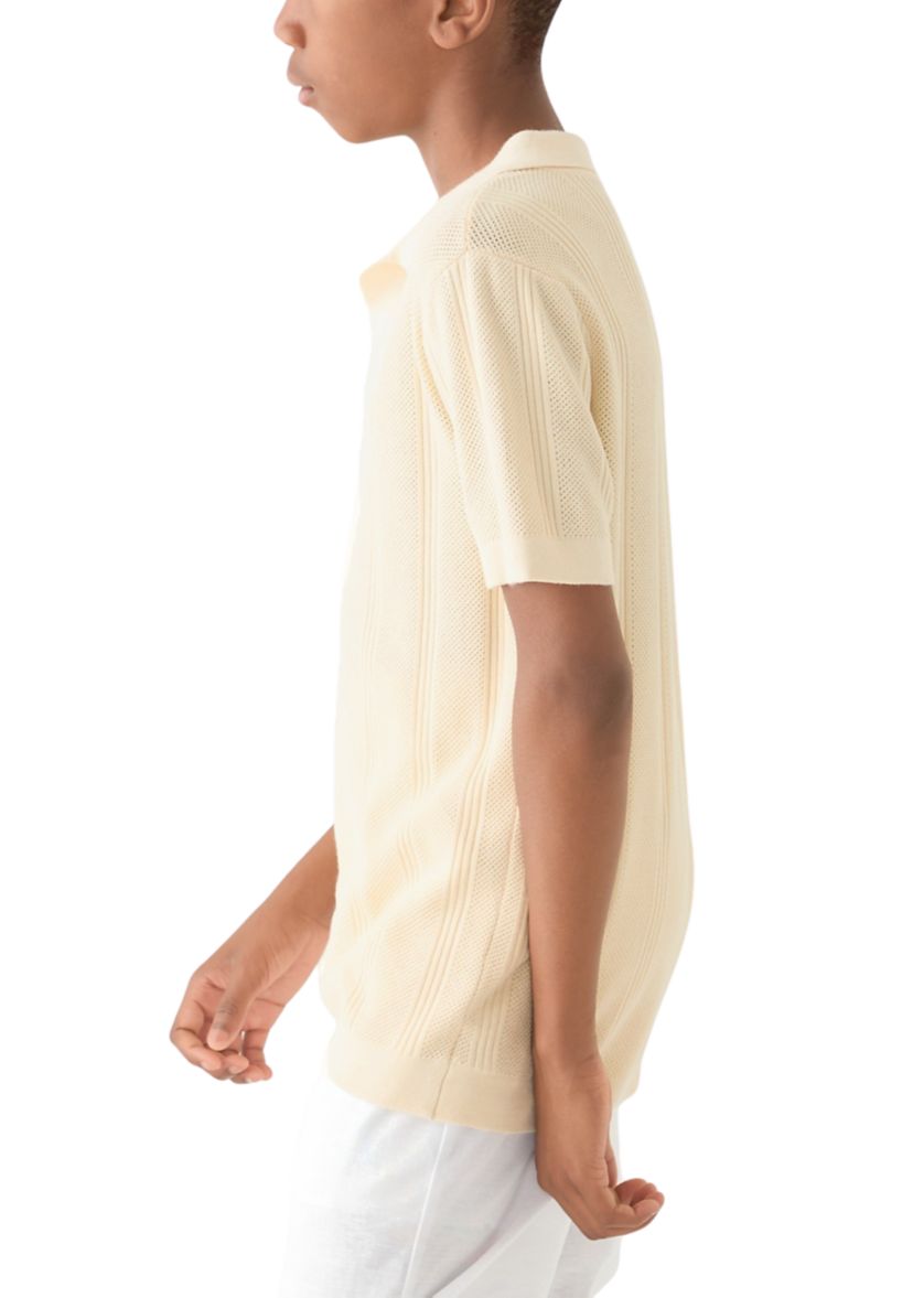 Boys 8-20 Sweater Knit Polo Shirt