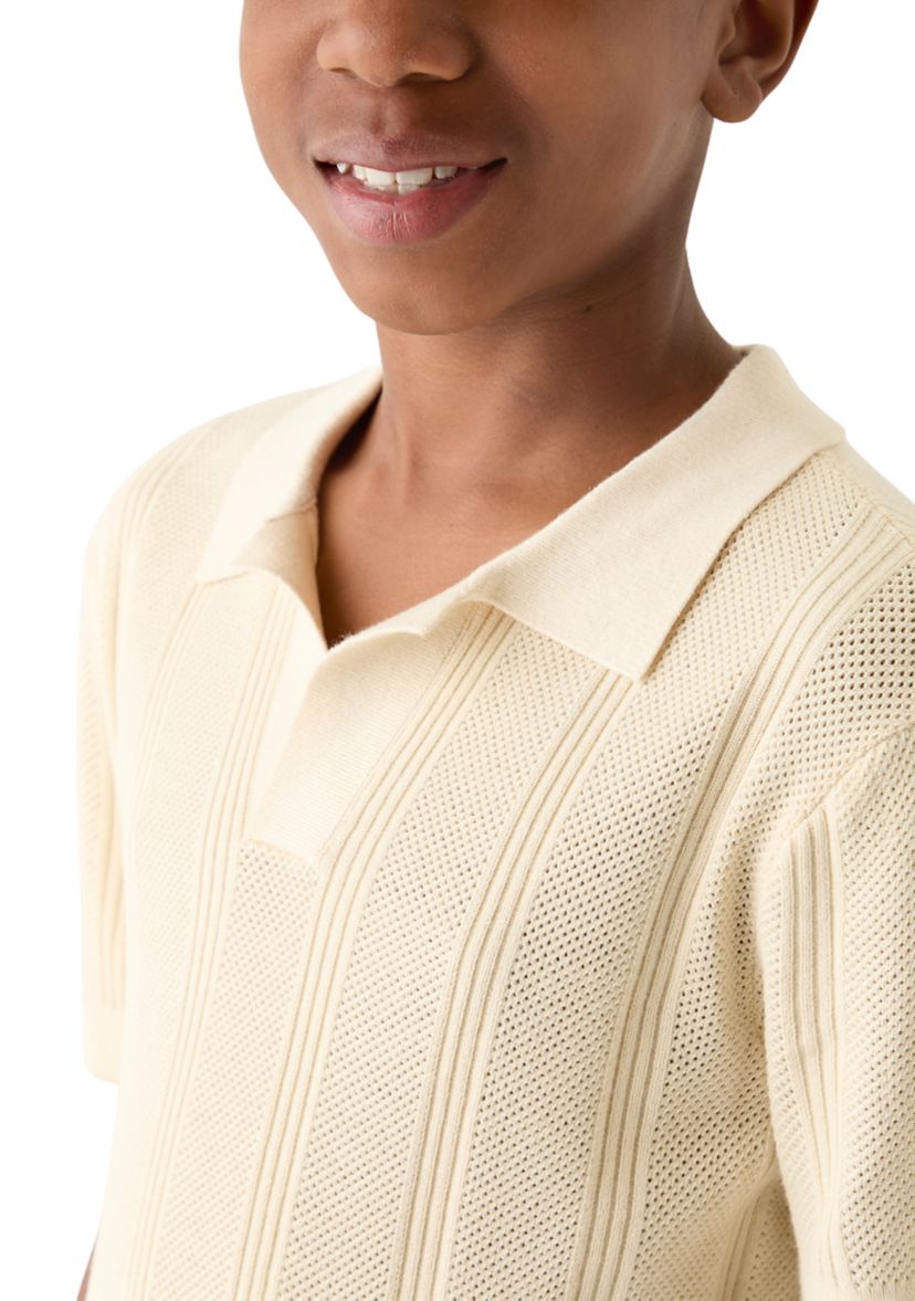 Boys 8-20 Sweater Knit Polo Shirt