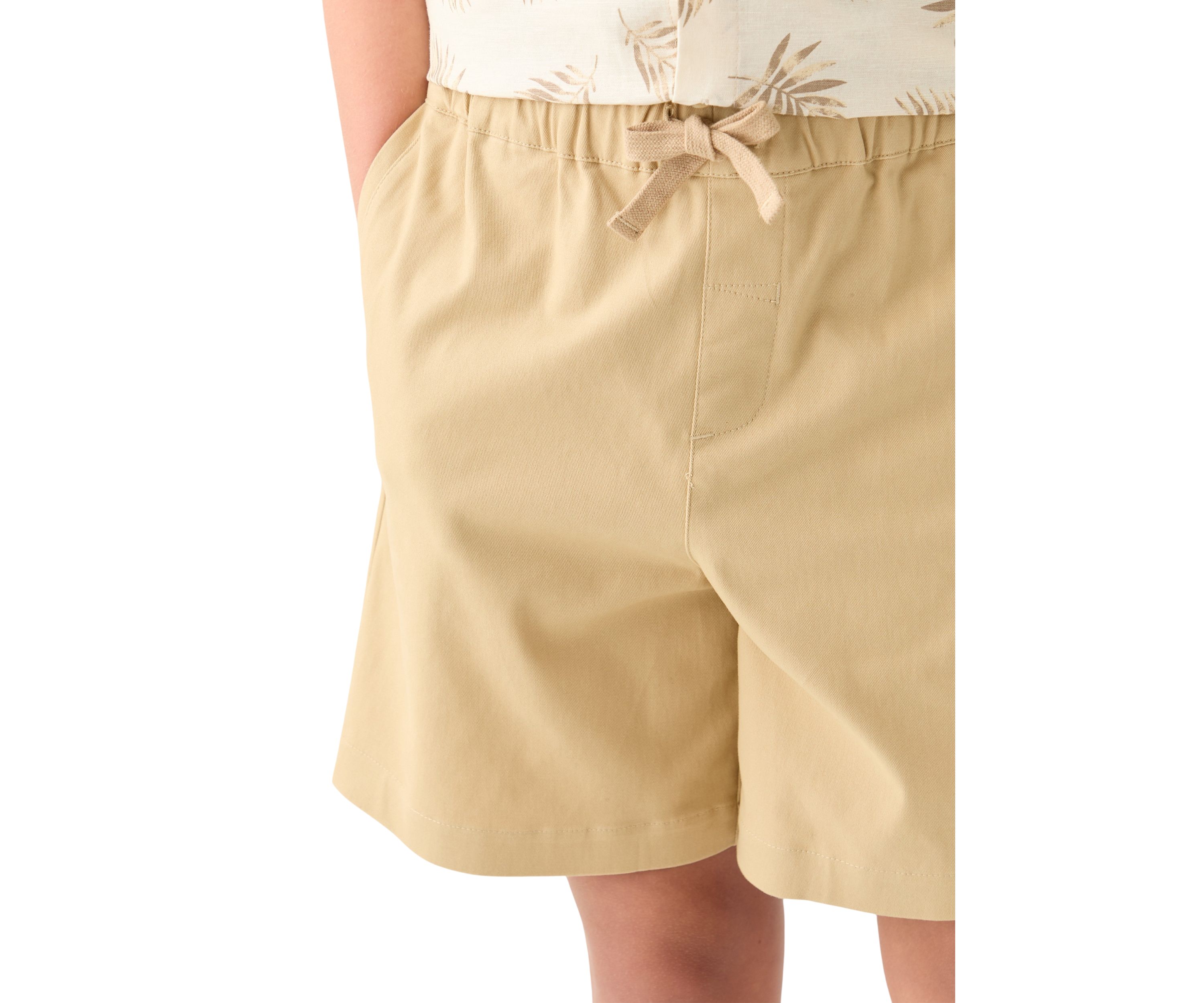 Boys 8-20 Pull On Stretch Twill Shorts