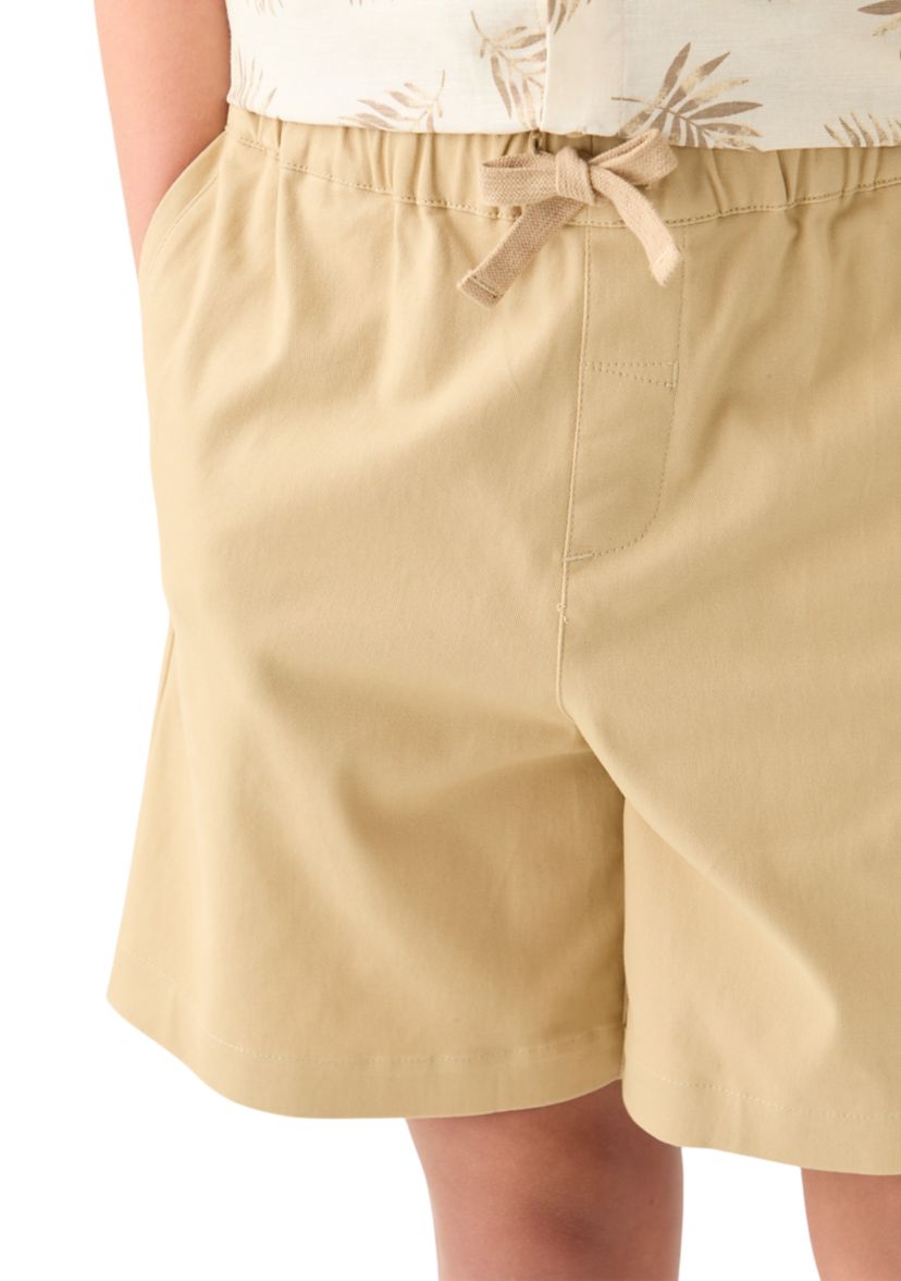 Boys 8-20 Pull On Stretch Twill Shorts