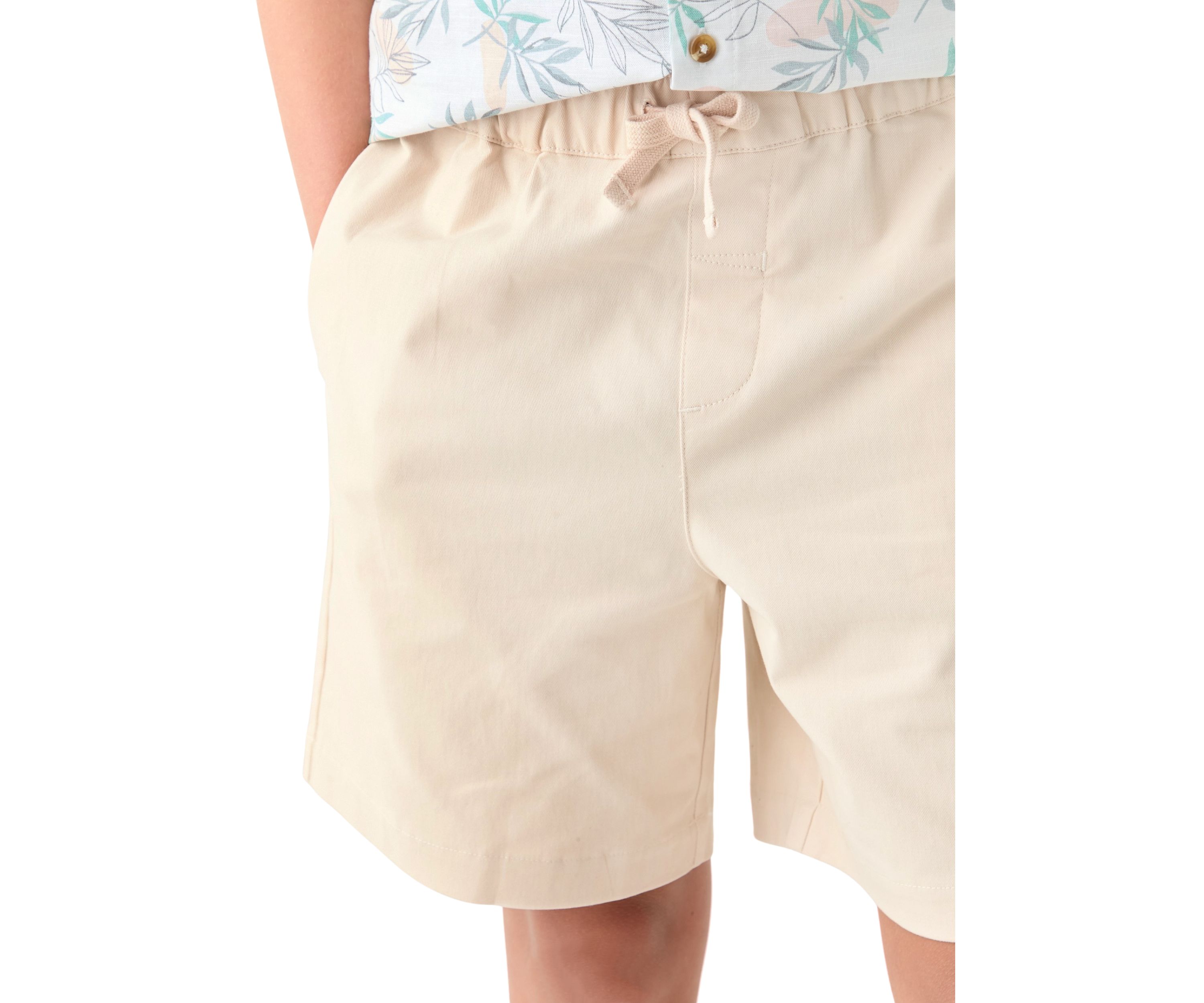 Boys 8-20 Pull On Stretch Twill Shorts