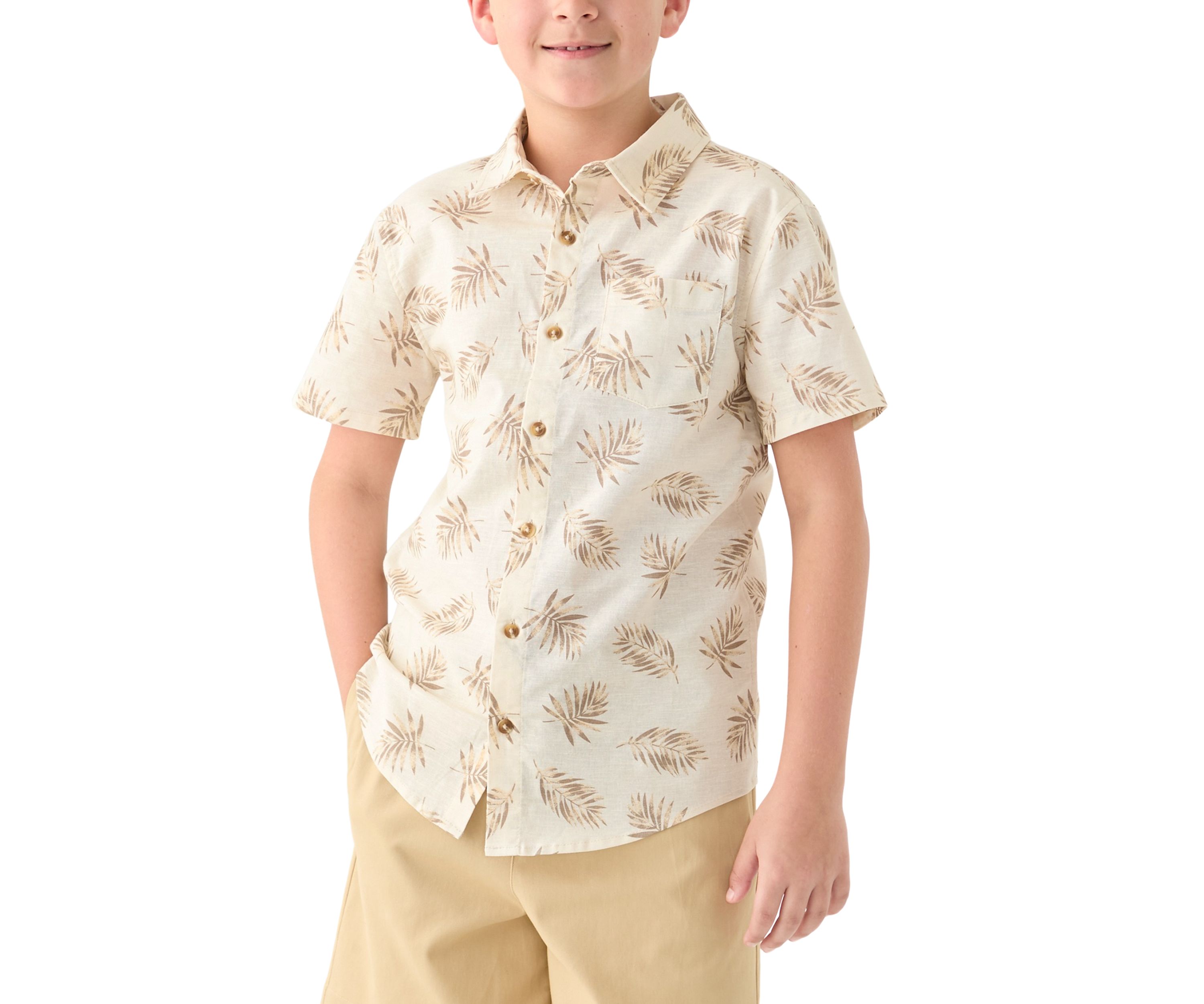 Boys 8-20 Printed Woven Shirt