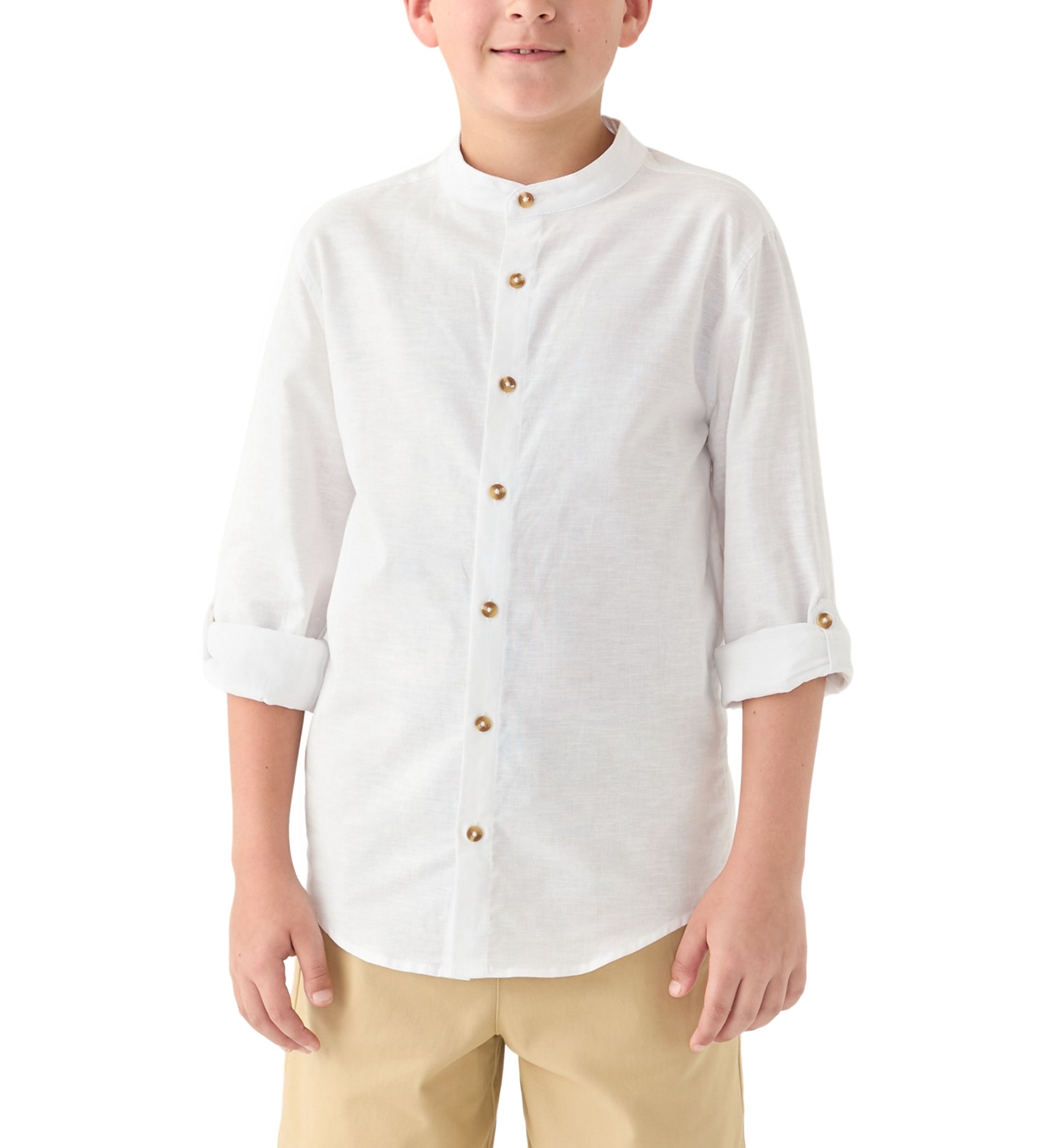 Boys 8-20 Linen Dress Shirt