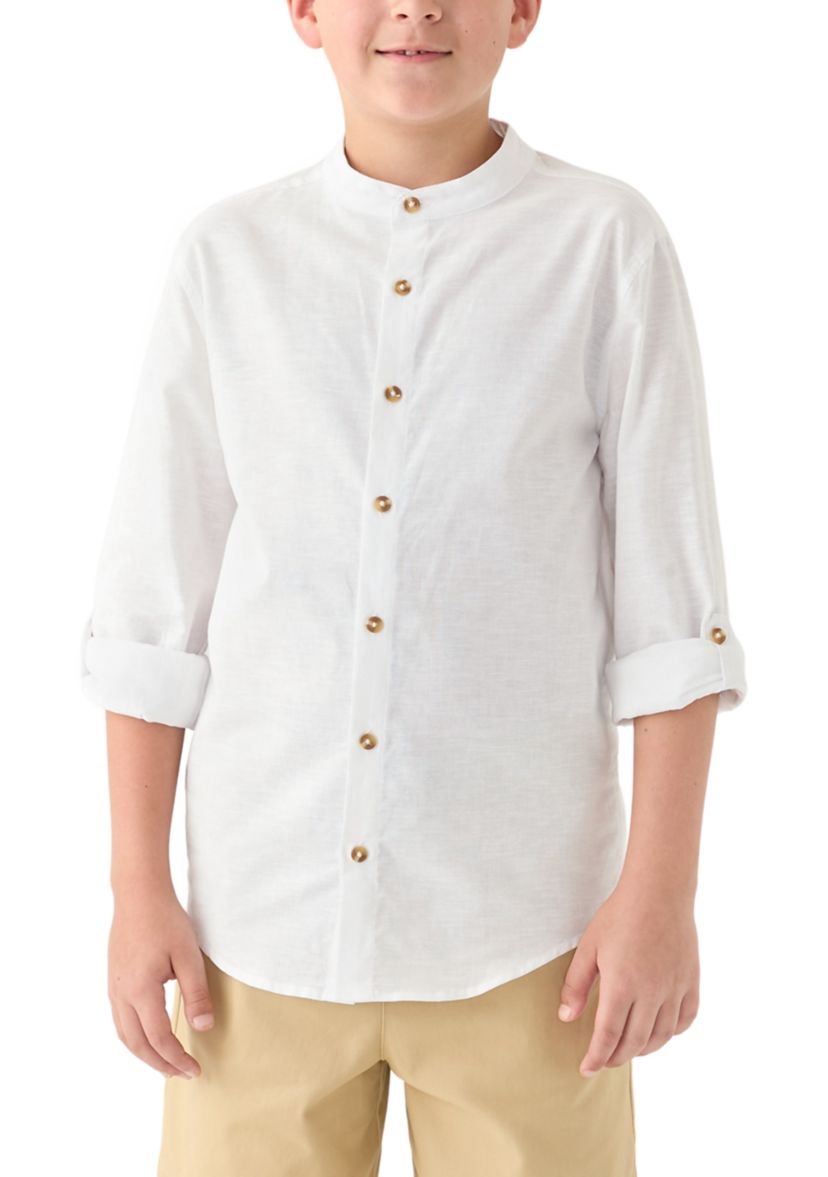 Boys 8-20 Linen Dress Shirt