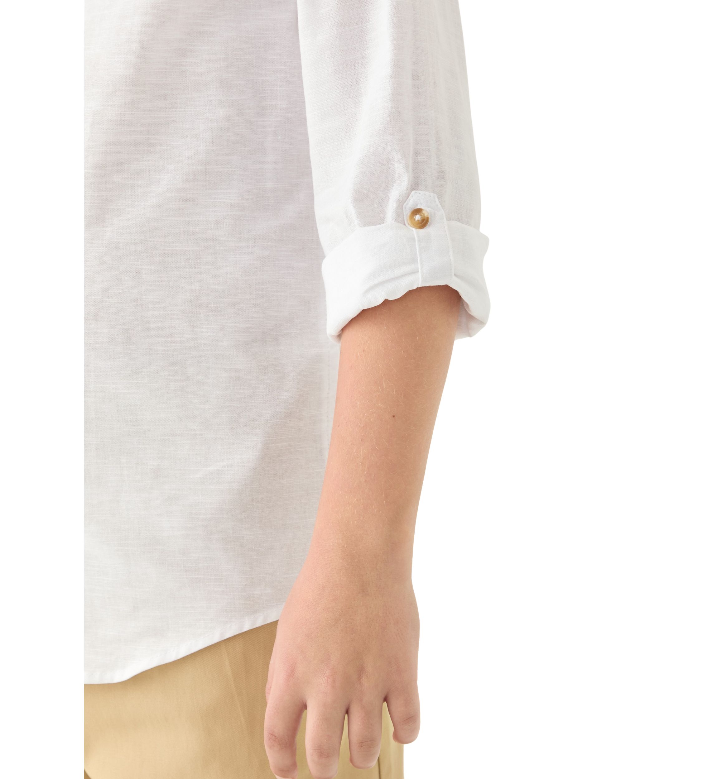 Boys 8-20 Linen Dress Shirt
