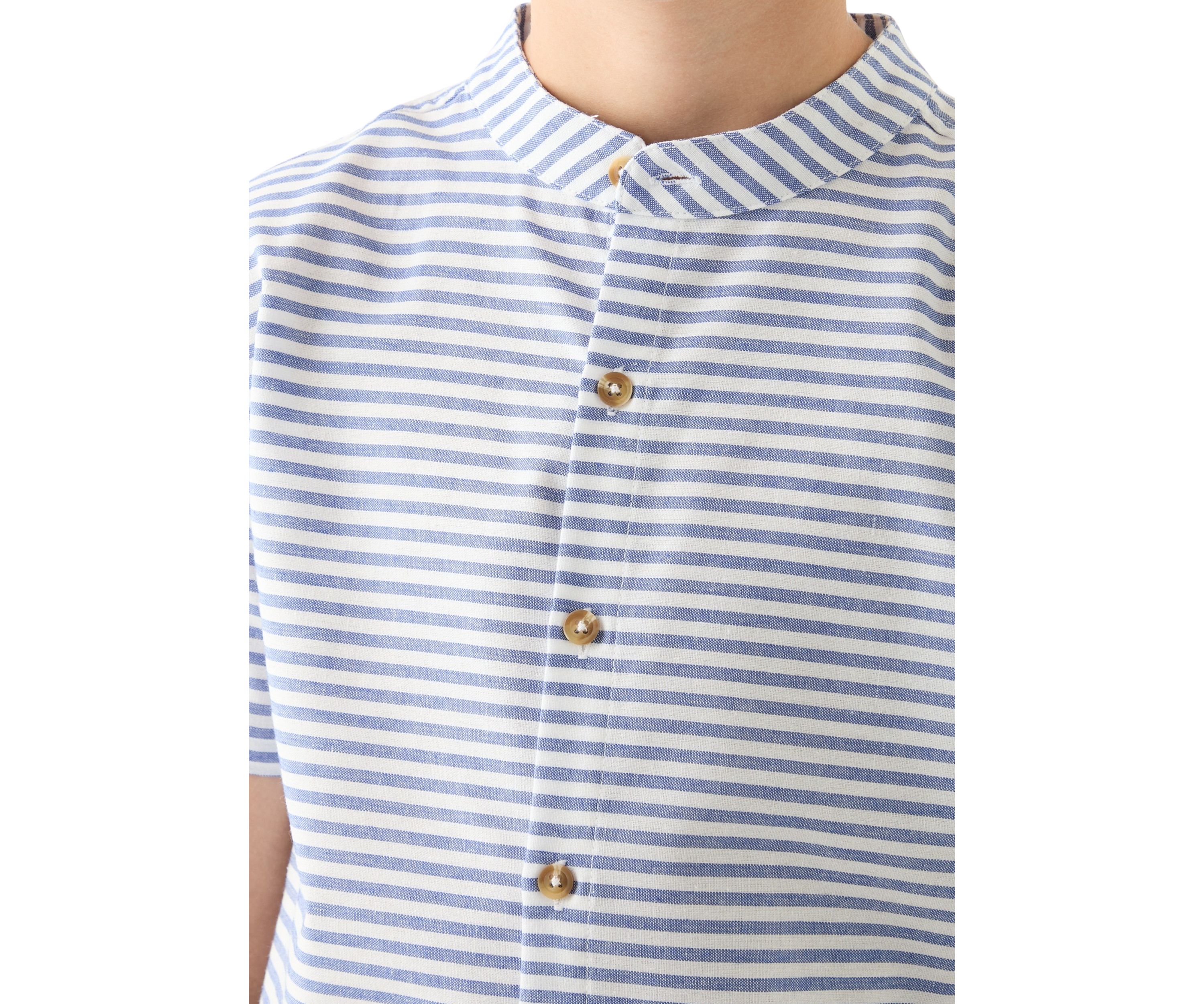 Boys 8-20 Short Sleeve Striped Woven Shirt 