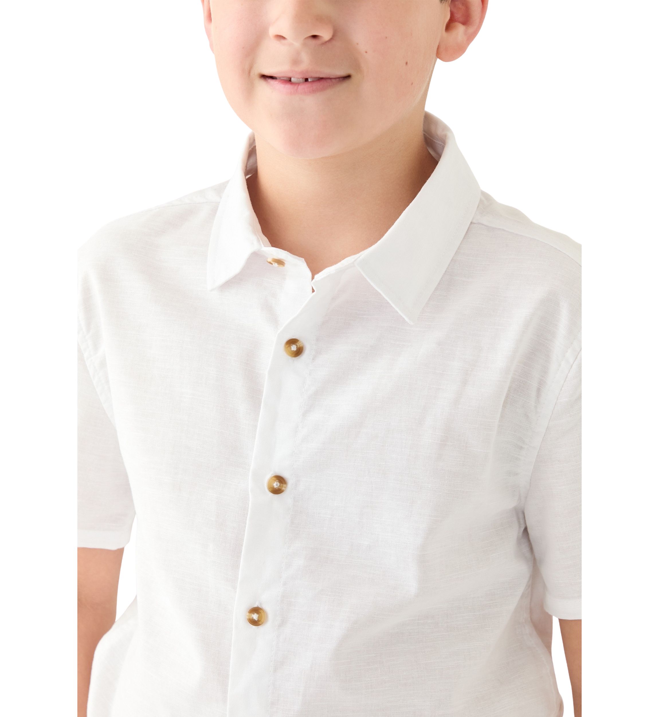 Boys 8-20 Woven Linen Shirt
