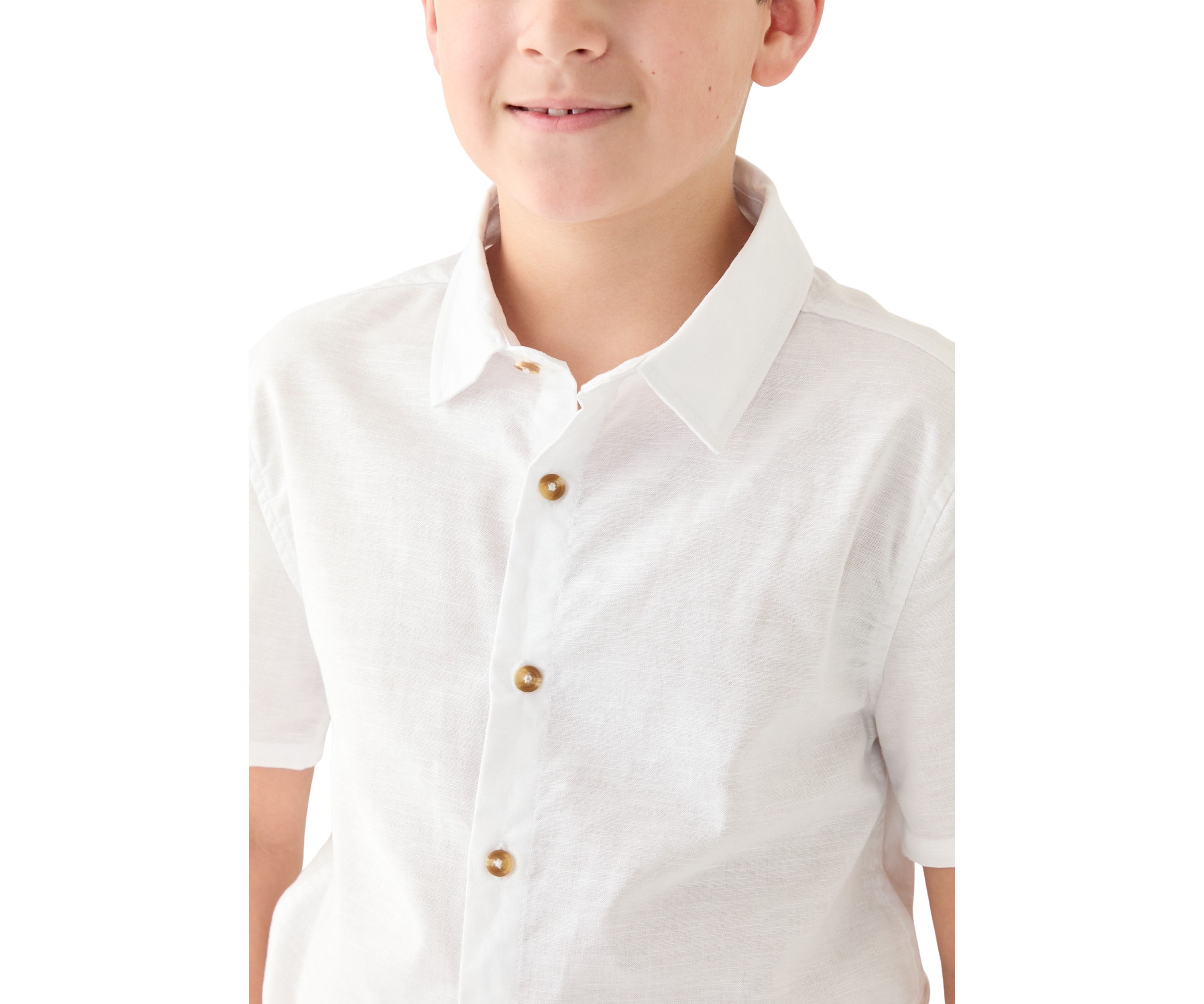 Boys 8-20 Woven Linen Shirt