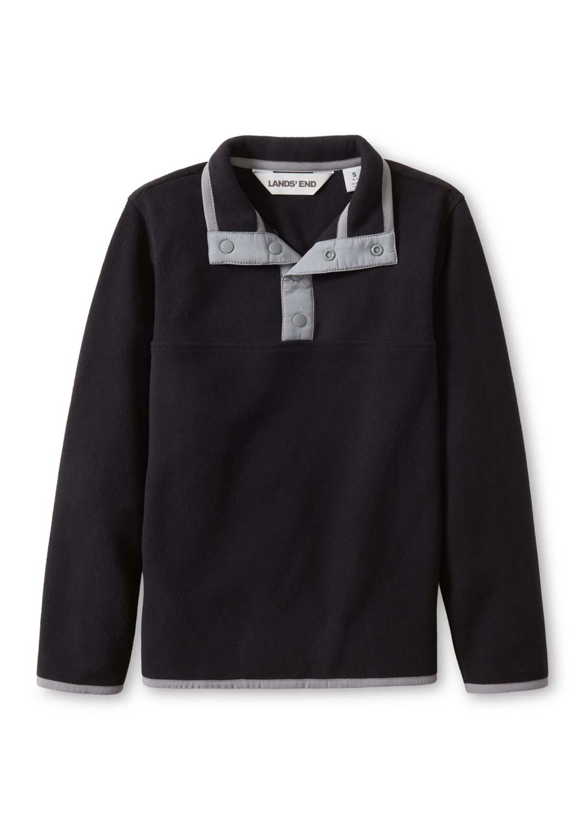 Boys 4-7 Everyday Fleece Snap Neck Pullover