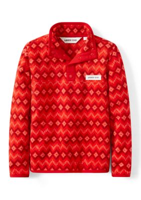 Boys 4-7 Everyday Fleece Snap Neck Pullover