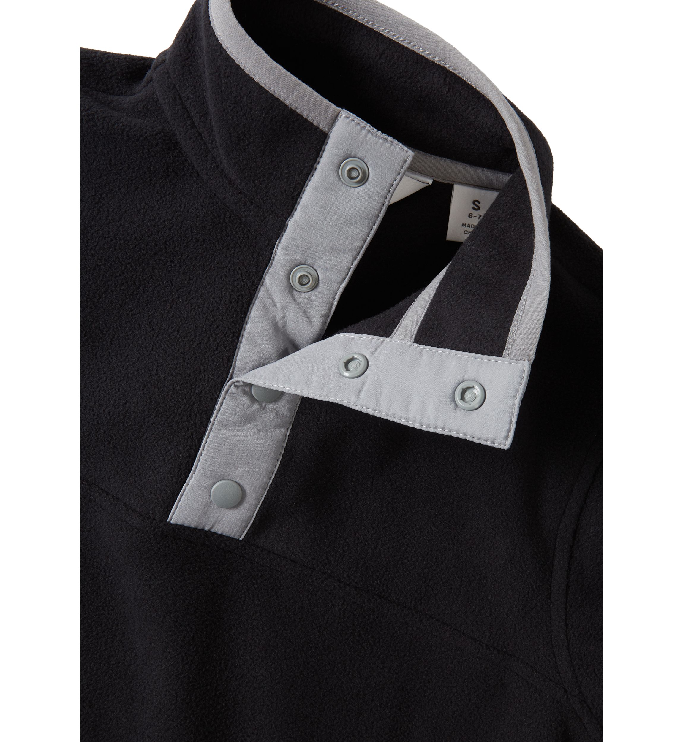 Boys 4-7 Everyday Fleece Snap Neck Pullover