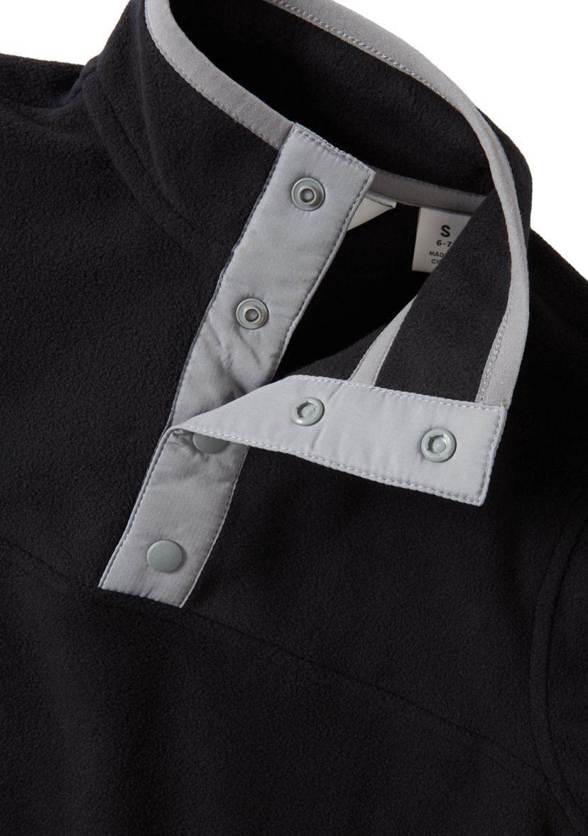 Boys 4-7 Everyday Fleece Snap Neck Pullover