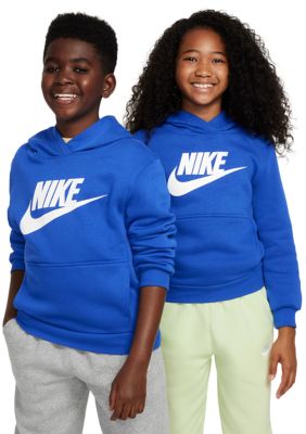 Nike Kids Unisex Big Kid Sportswear Club Fleece Hoodie, Medium
