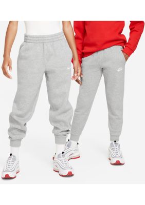 Nike Kids Unisex Big Kid Sportswear Club Fleece Joggers, Grey, XL