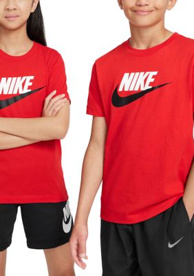 Nike Big Kids Graphic T-Shirt, Red, Large