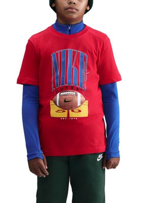 Nike Unisex Big Kids T-Shirt, Red, Large