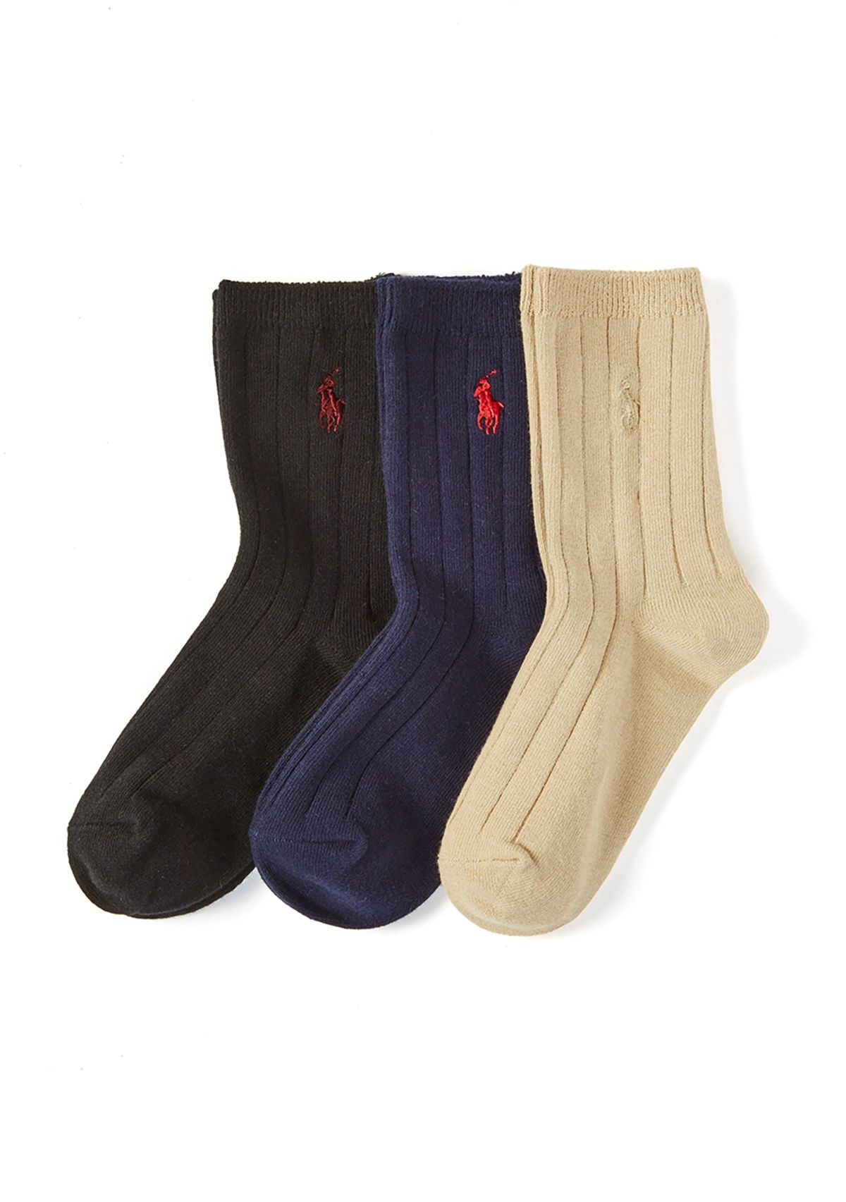 Boys Wide Rib Dress Socks - 3 Pack