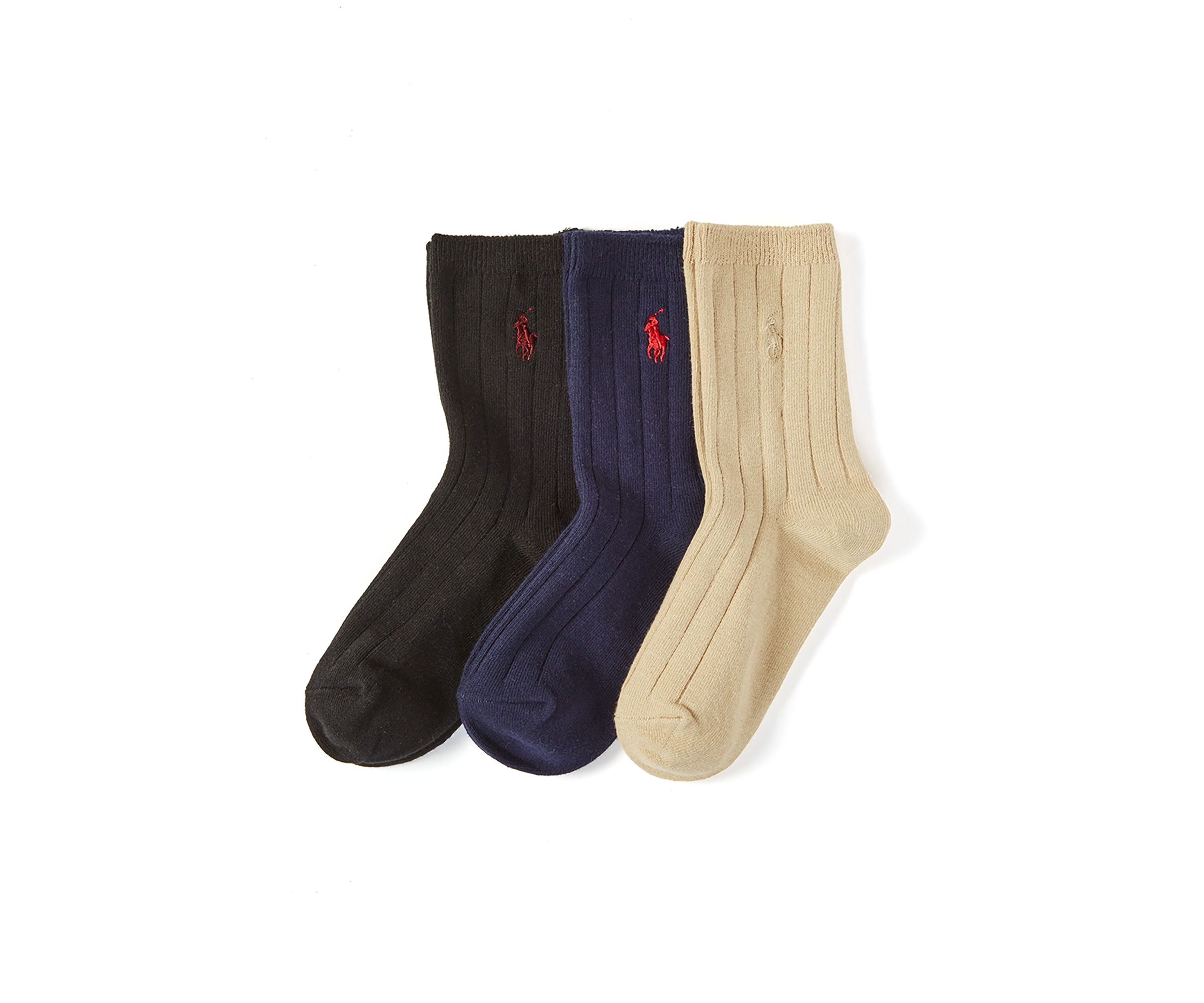 Boys Wide Rib Dress Socks - 3 Pack