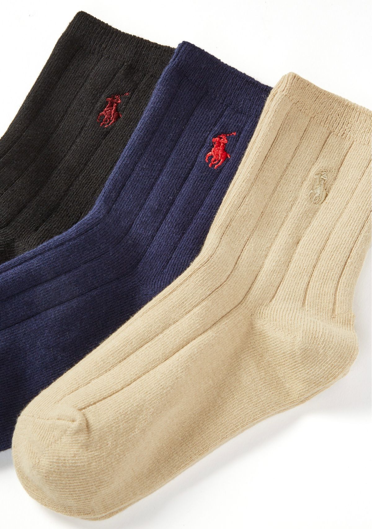 Boys Wide Rib Dress Socks - 3 Pack