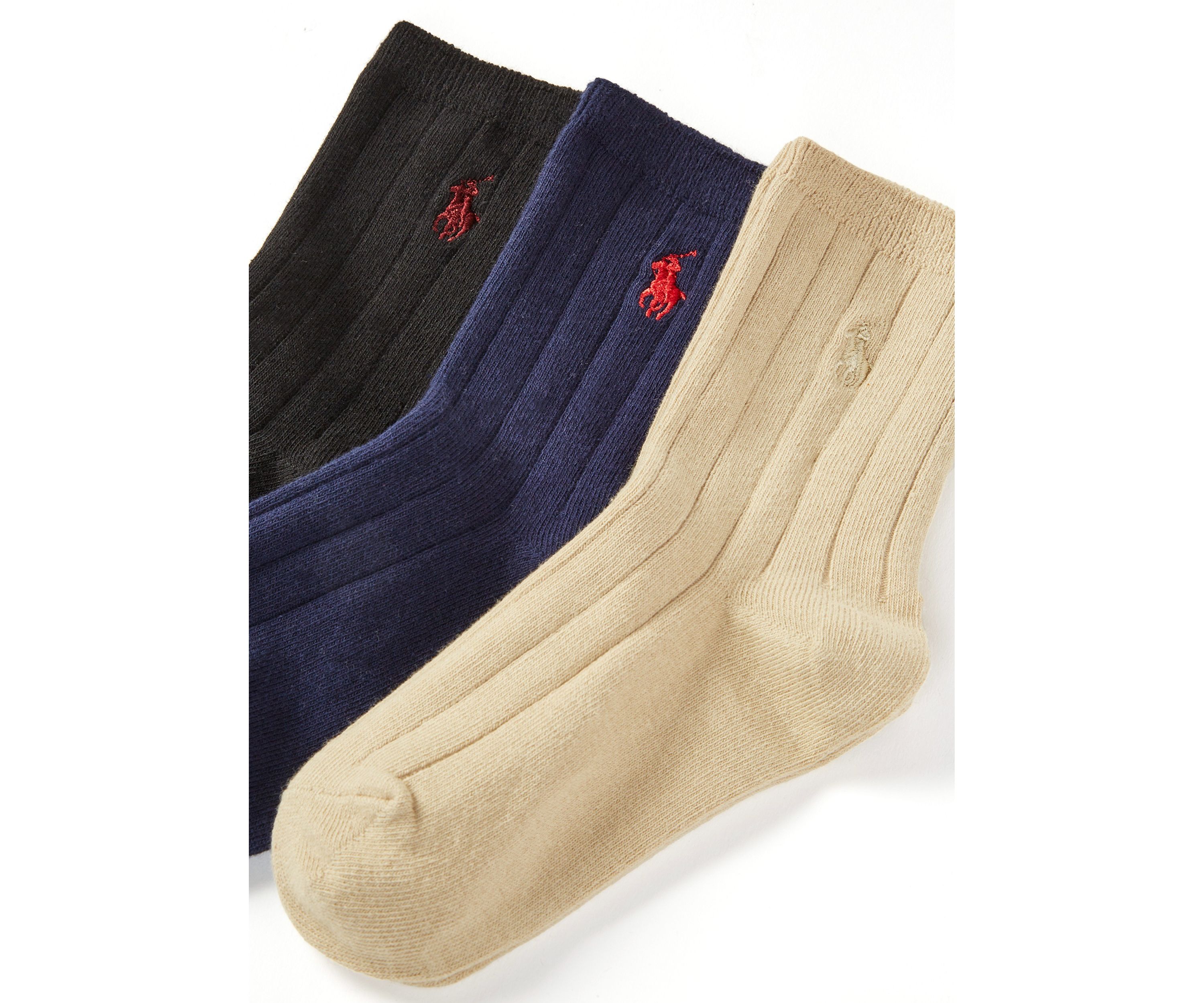 Boys Wide Rib Dress Socks - 3 Pack