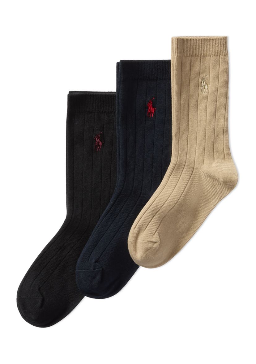 Ribbed Dress Socks - 3-Pack 