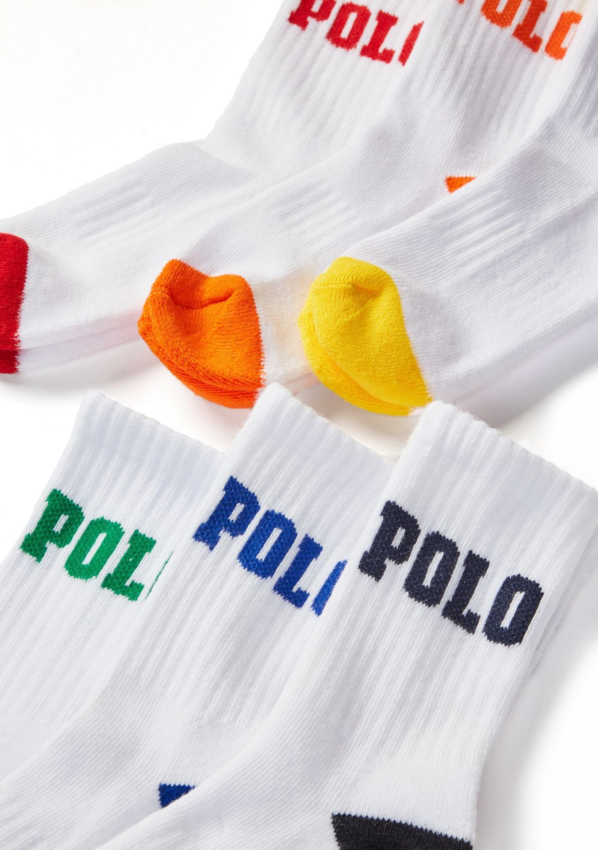 Boys 4-11 Logo Crew Socks - 6-Pack 